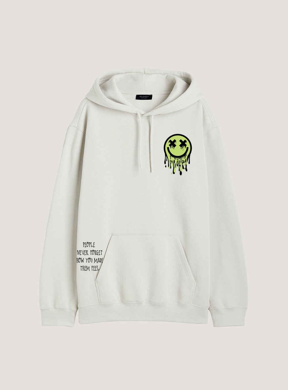 Phobia Felpa Leggera Cappuccio Uomo Lightning Print Hoodie Terracotta Grey 148640464 - Foto 12