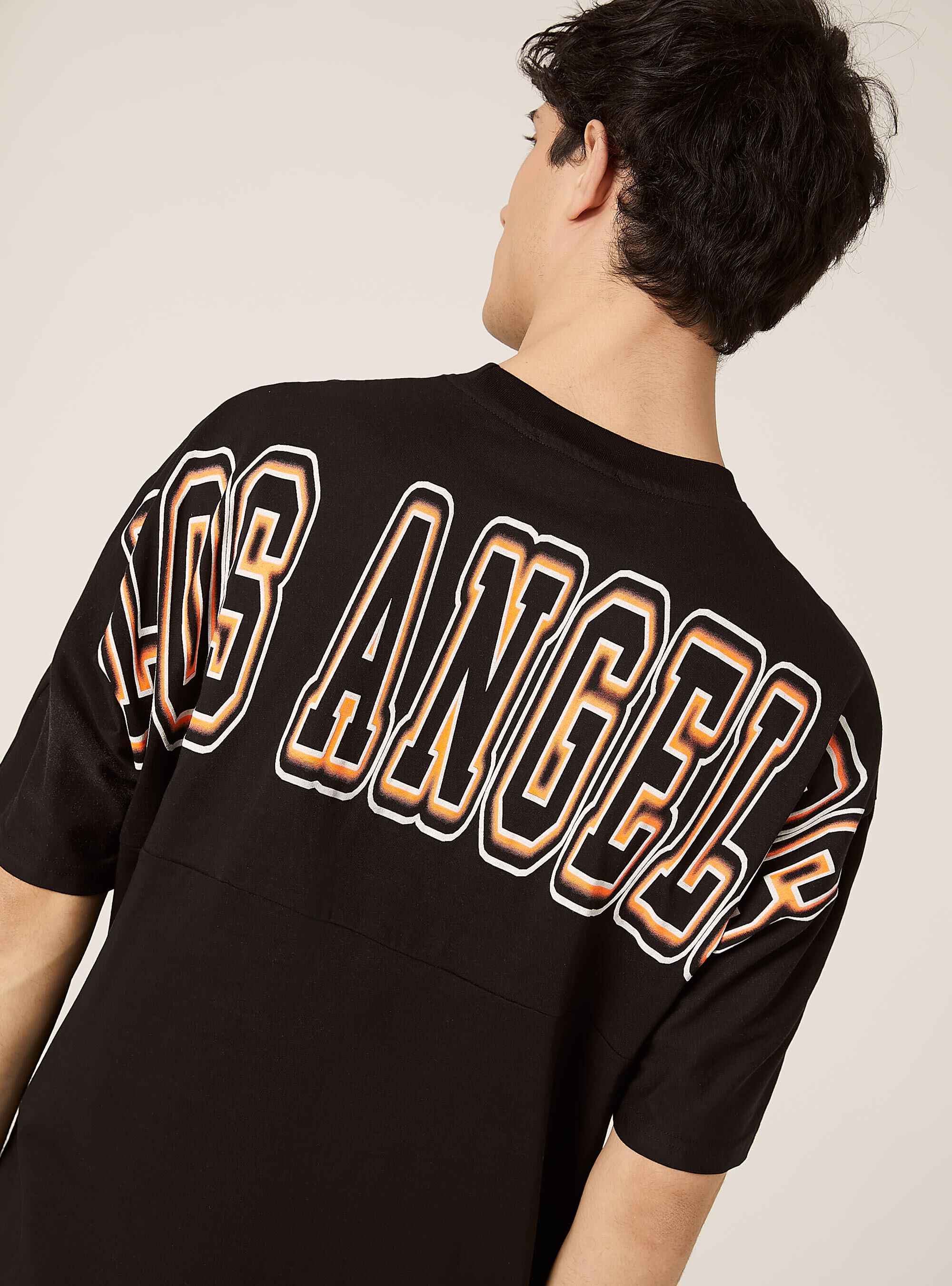 Boxy fit T-shirt with POP STATEMENT print, BK1 BLACK