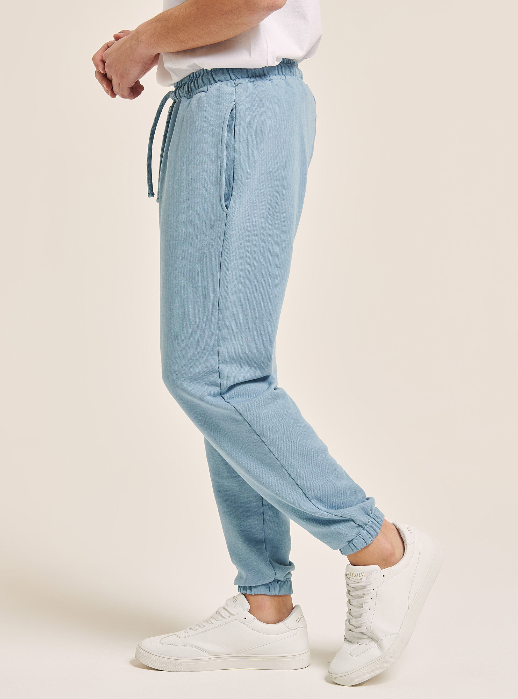 Jogger trousers in cotton, C176 AZZURRE