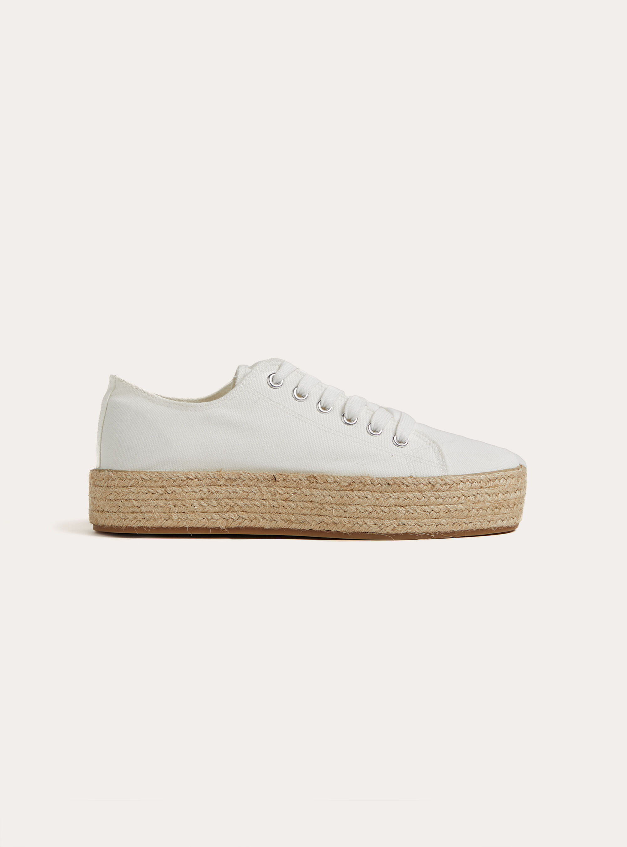 Sneakers with Raffia Sole