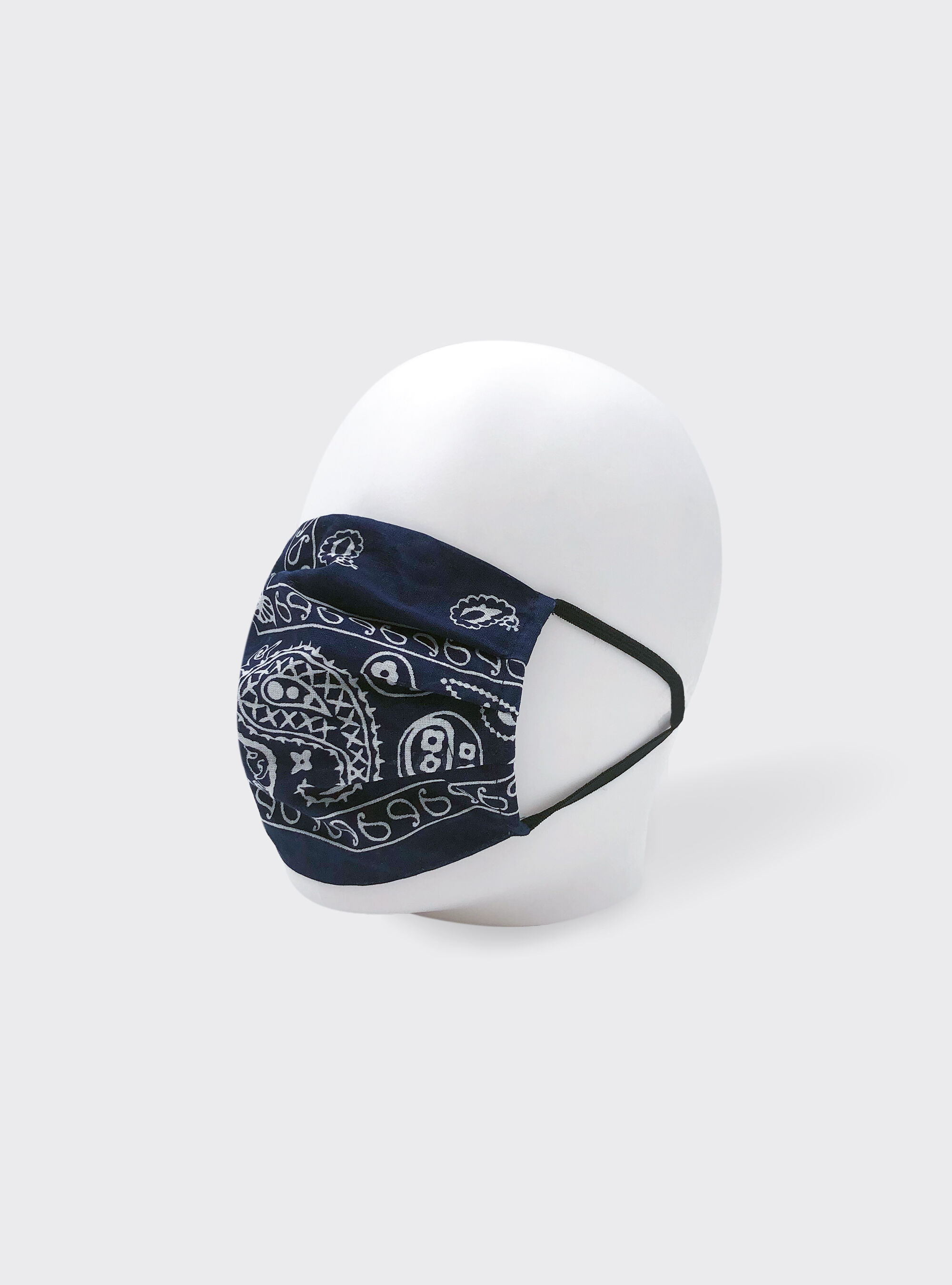 Printed mask cover, BLUE NAVY