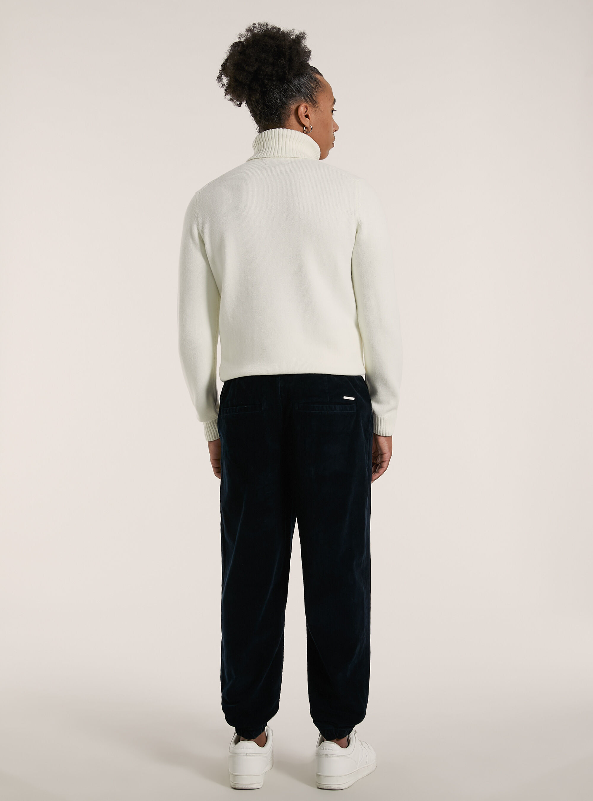 Pantalon de jogging en velours cotel&eacute;, NA1 NAVY DARK