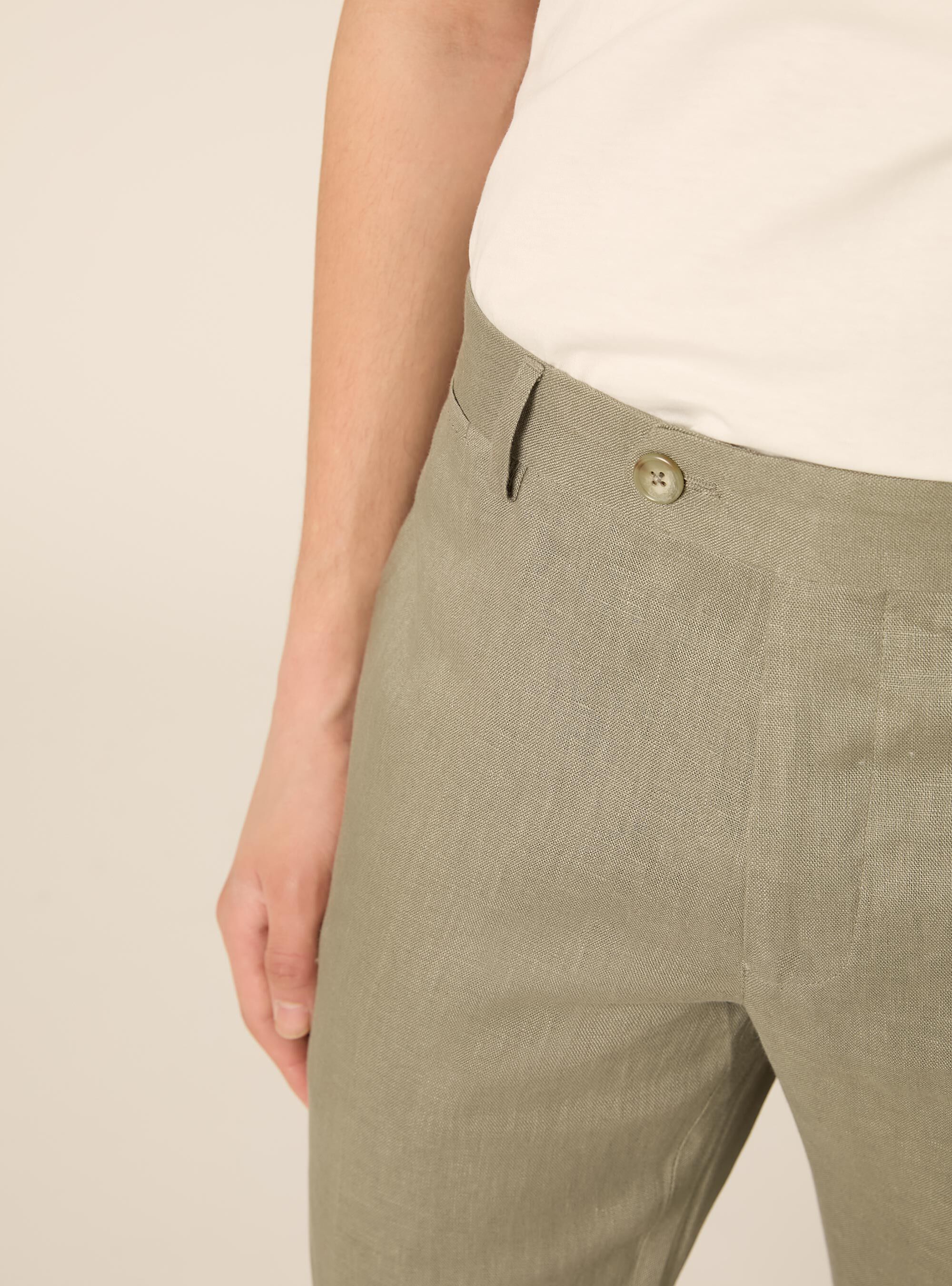 Pantaloni in lino, KY2 KAKY MEDIUM