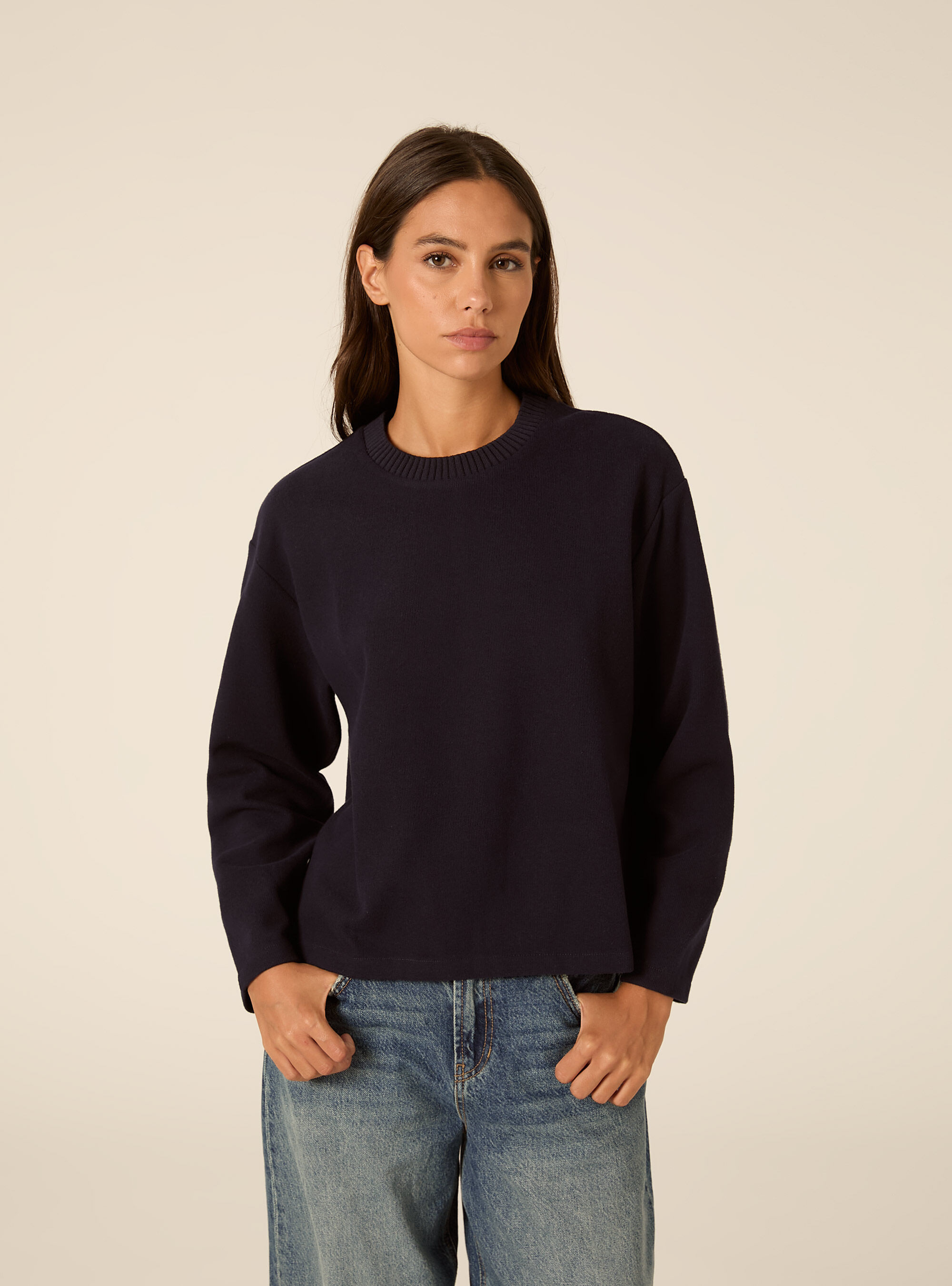 Maglia collo rotondo, NA1 NAVY DARK