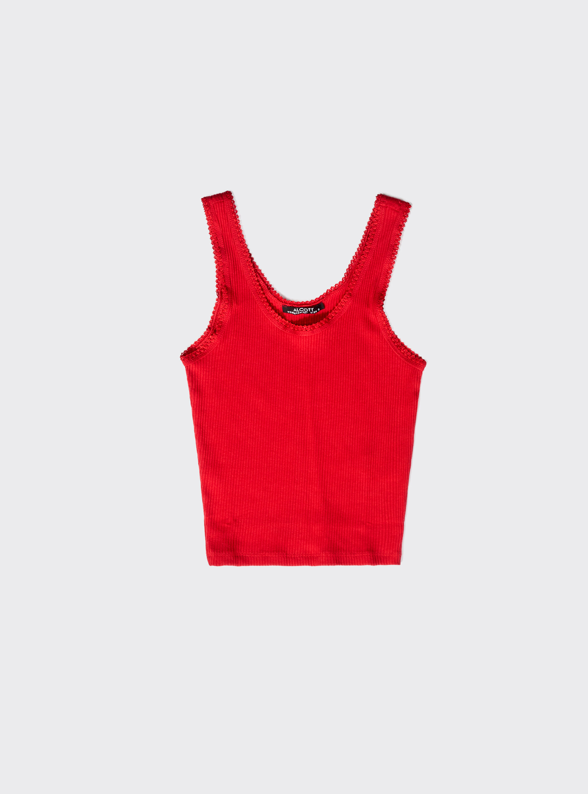 Kurz geschnittenes Shirt, C4497 RED