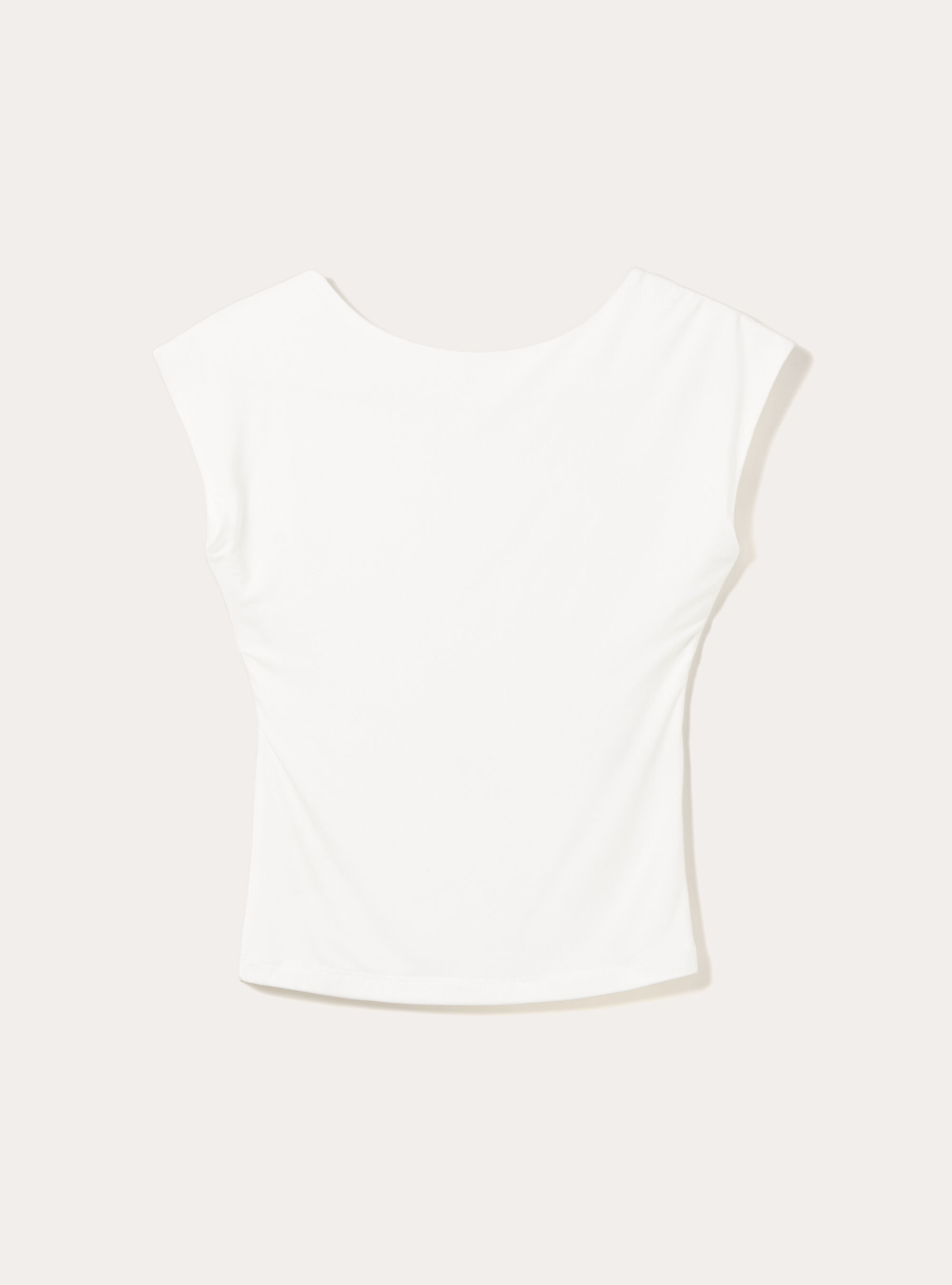 Maglietta con schiena scoperta, WH2 WHITE