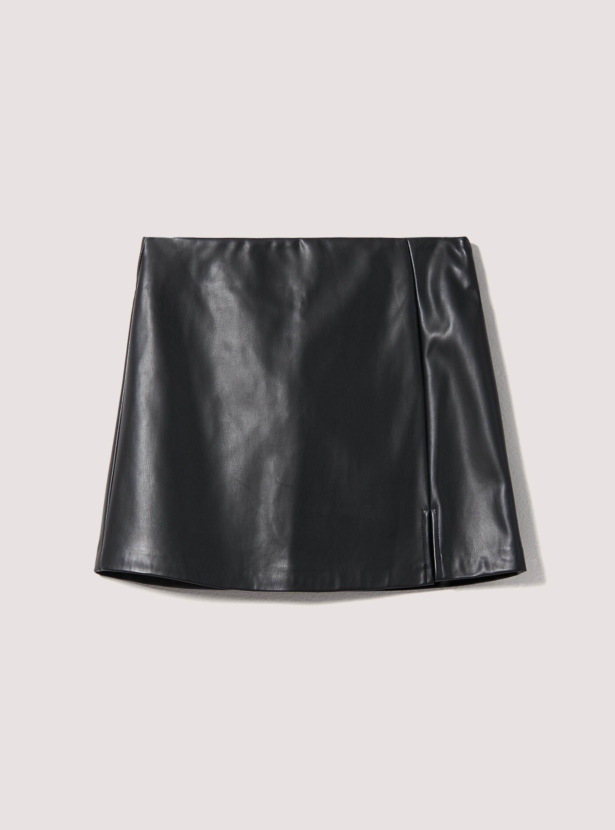 Where to buy a black leather mini skirt on sale