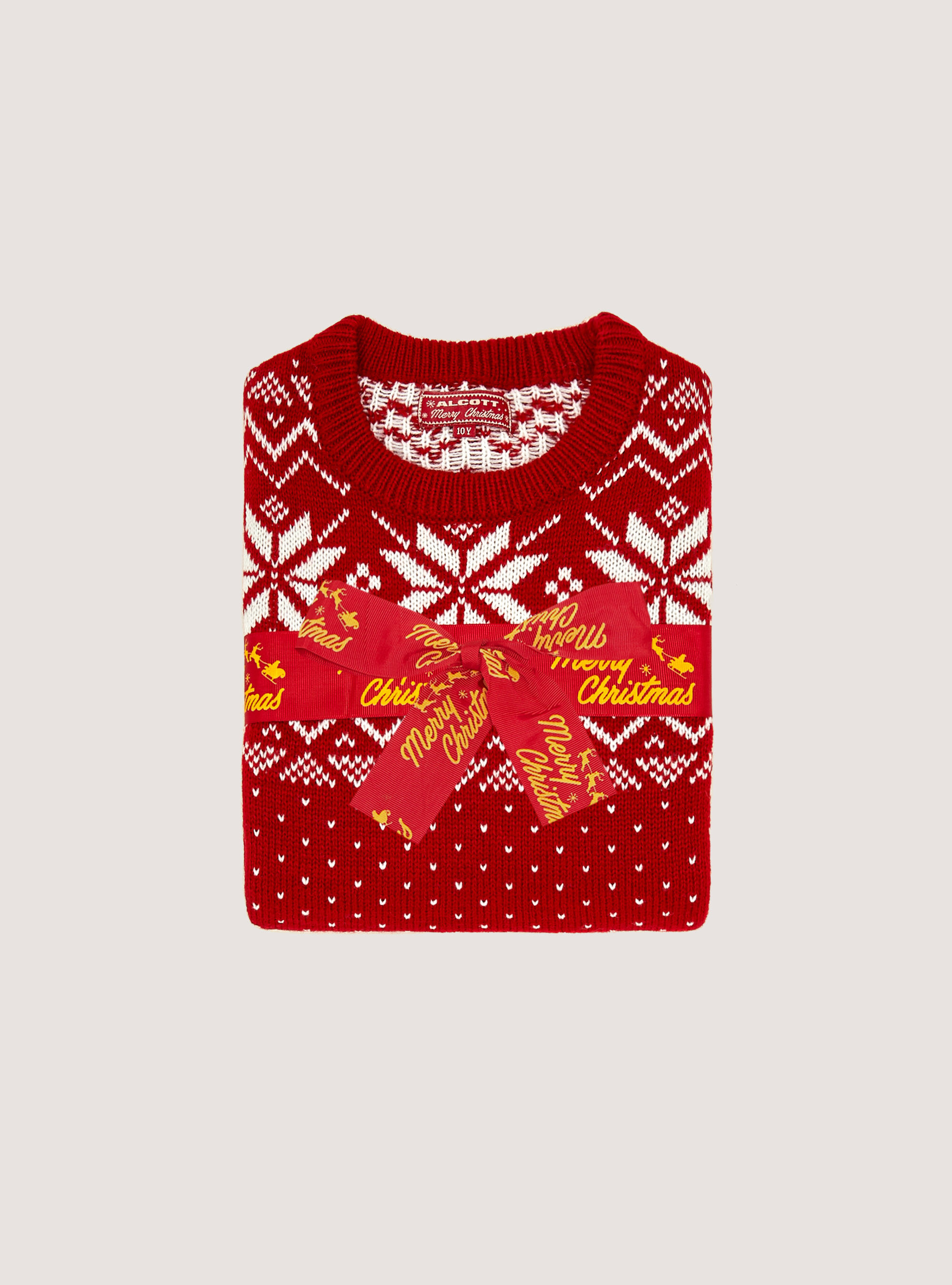 Colecci&oacute;n Familiar de Navidad Mini Me Pullover, RD2 RED MEDIUM