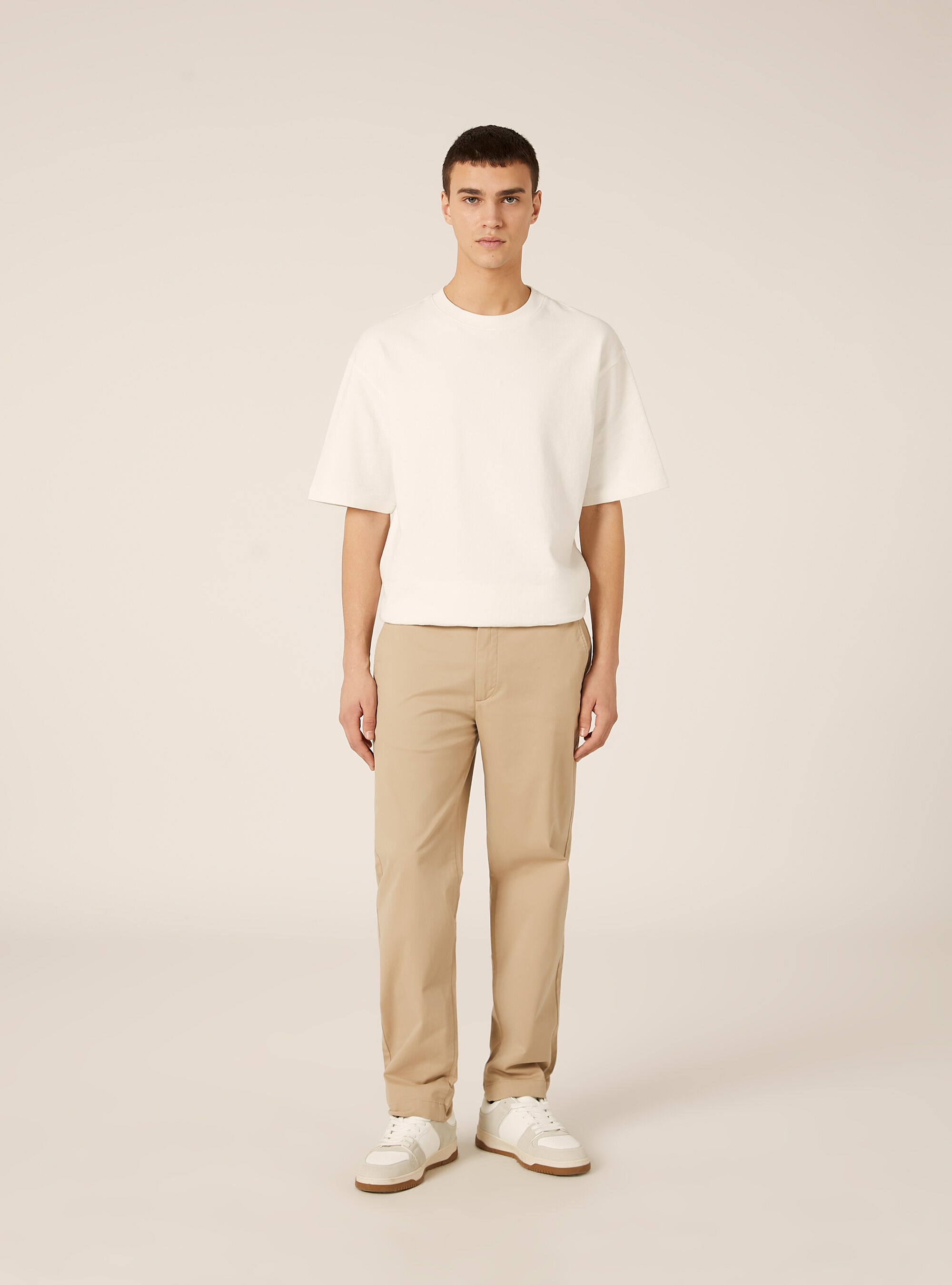 Slim fit chino trousers, BG2 BEIGE MEDIUM