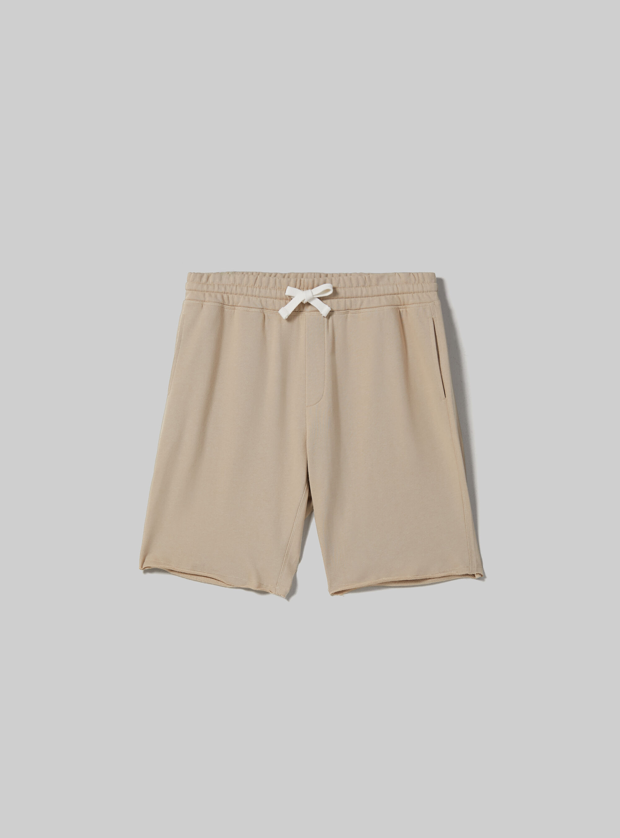 Cotton jogger bermuda shorts