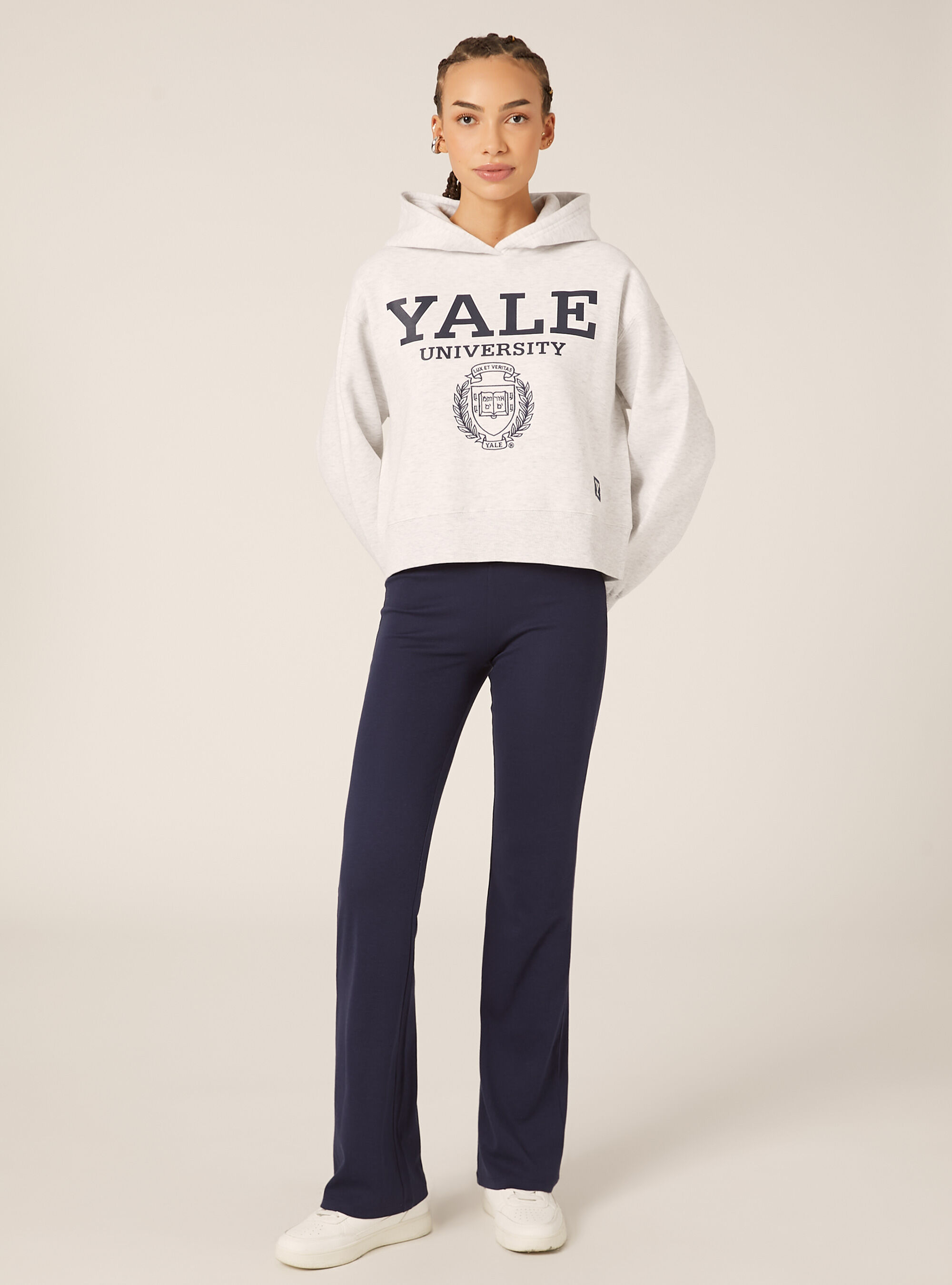 Sweat-shirt coupe carr&eacute;e Yale / Alcott, MGY2 GREY MEL MEDIUM
