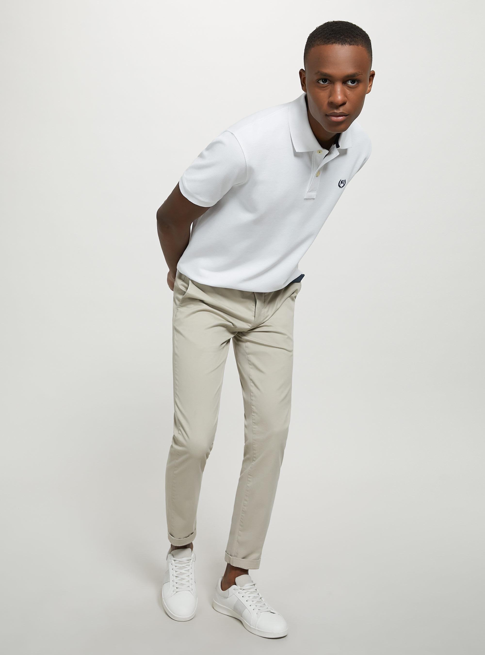 Cotton piqu polo shirt with embroidery Alcott Men s Polo