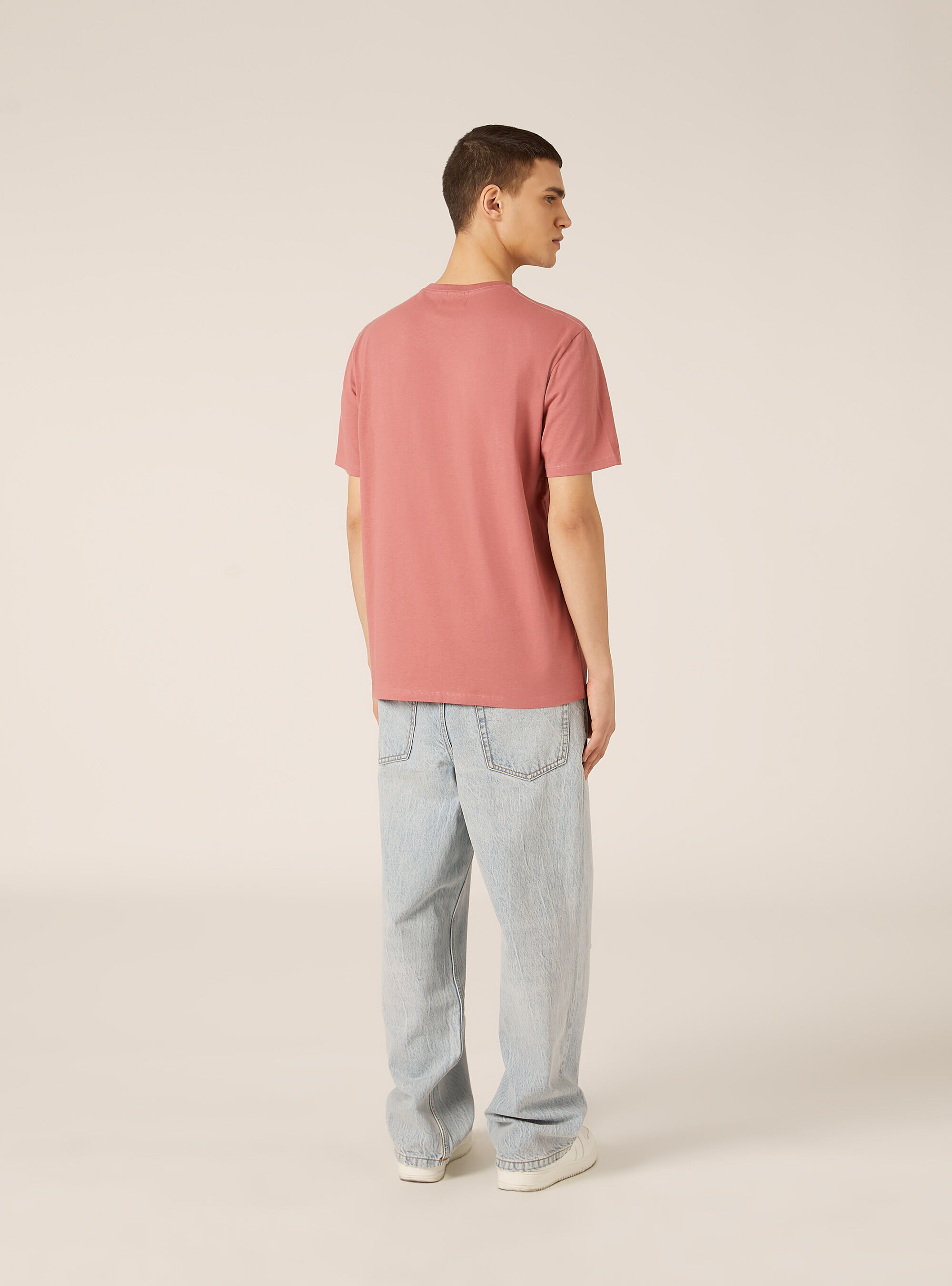 Maglietta girocollo basica, PK1 PINK DARK