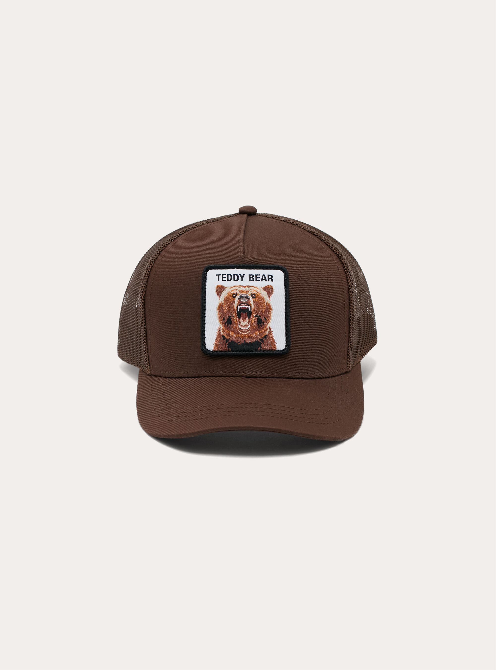 Cappello con patch, BR2 BROWN MEDIUM