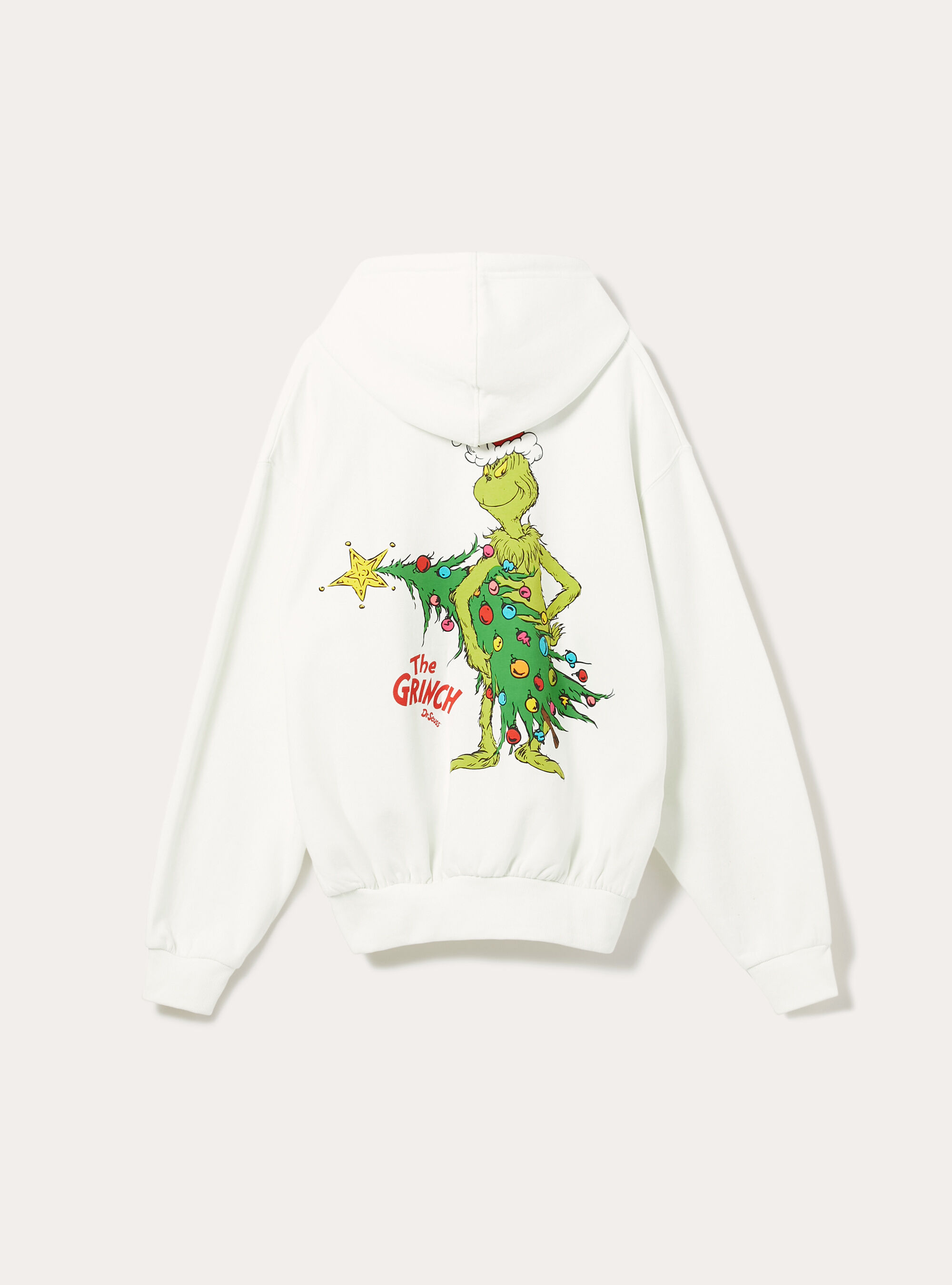 Felpa con cappuccio stampa grinch boxy fit, WH1 OFF WHITE