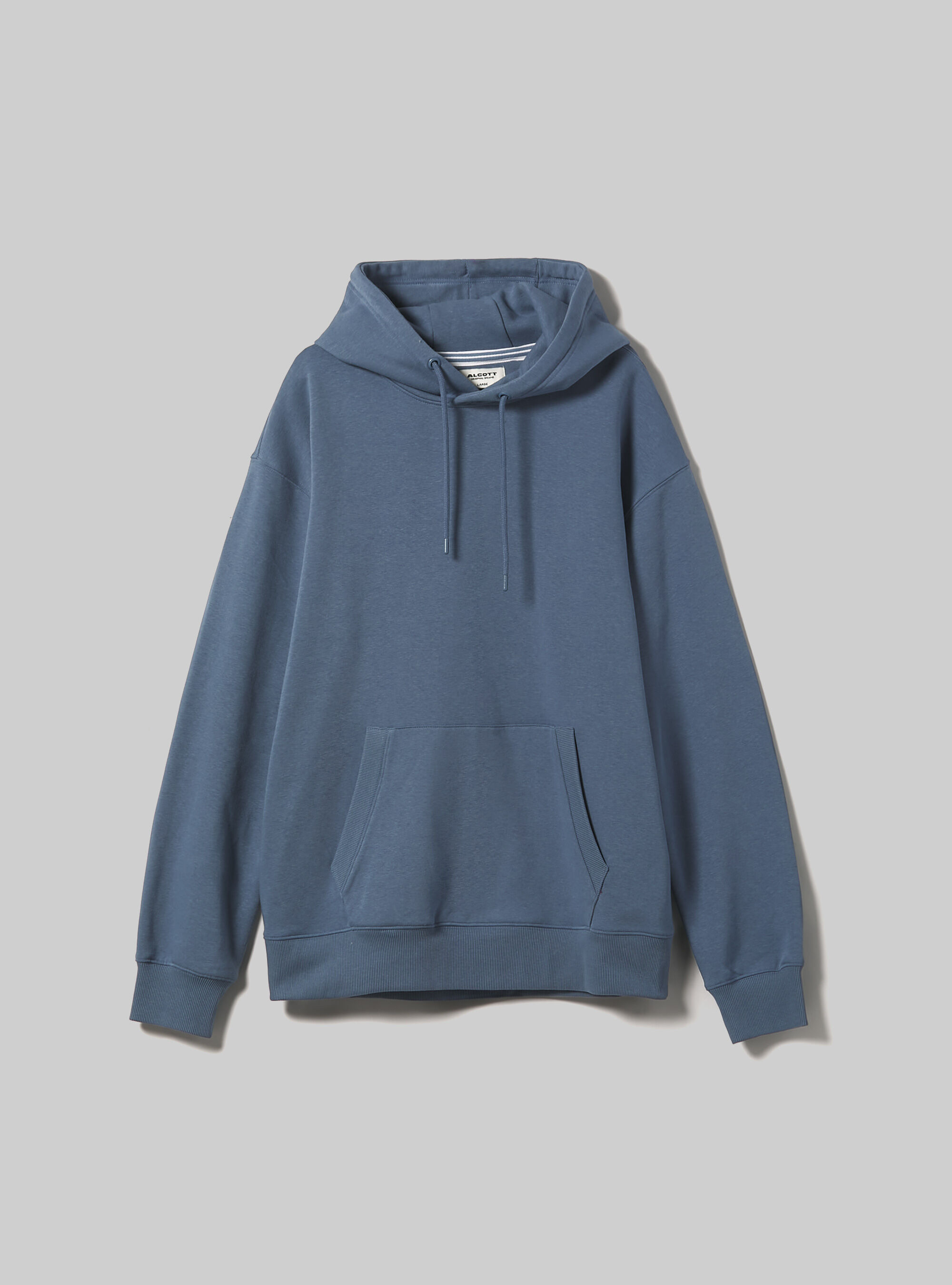 Sweatshirt with hood and pouch pocket, BL3 BLUE LIGHT