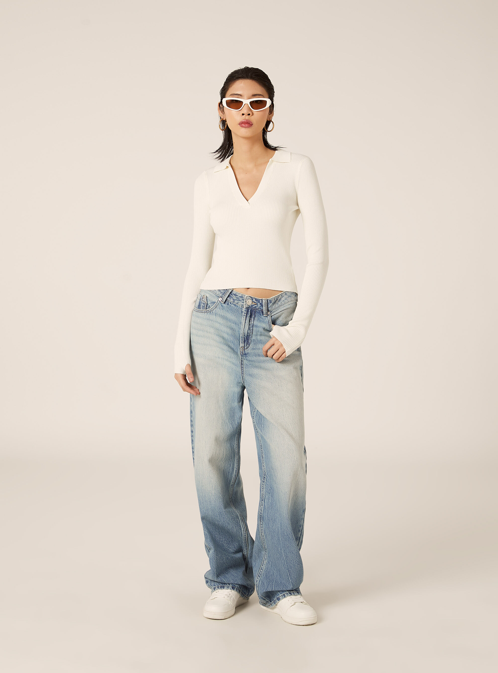 Polo in maglia, WH2 WHITE