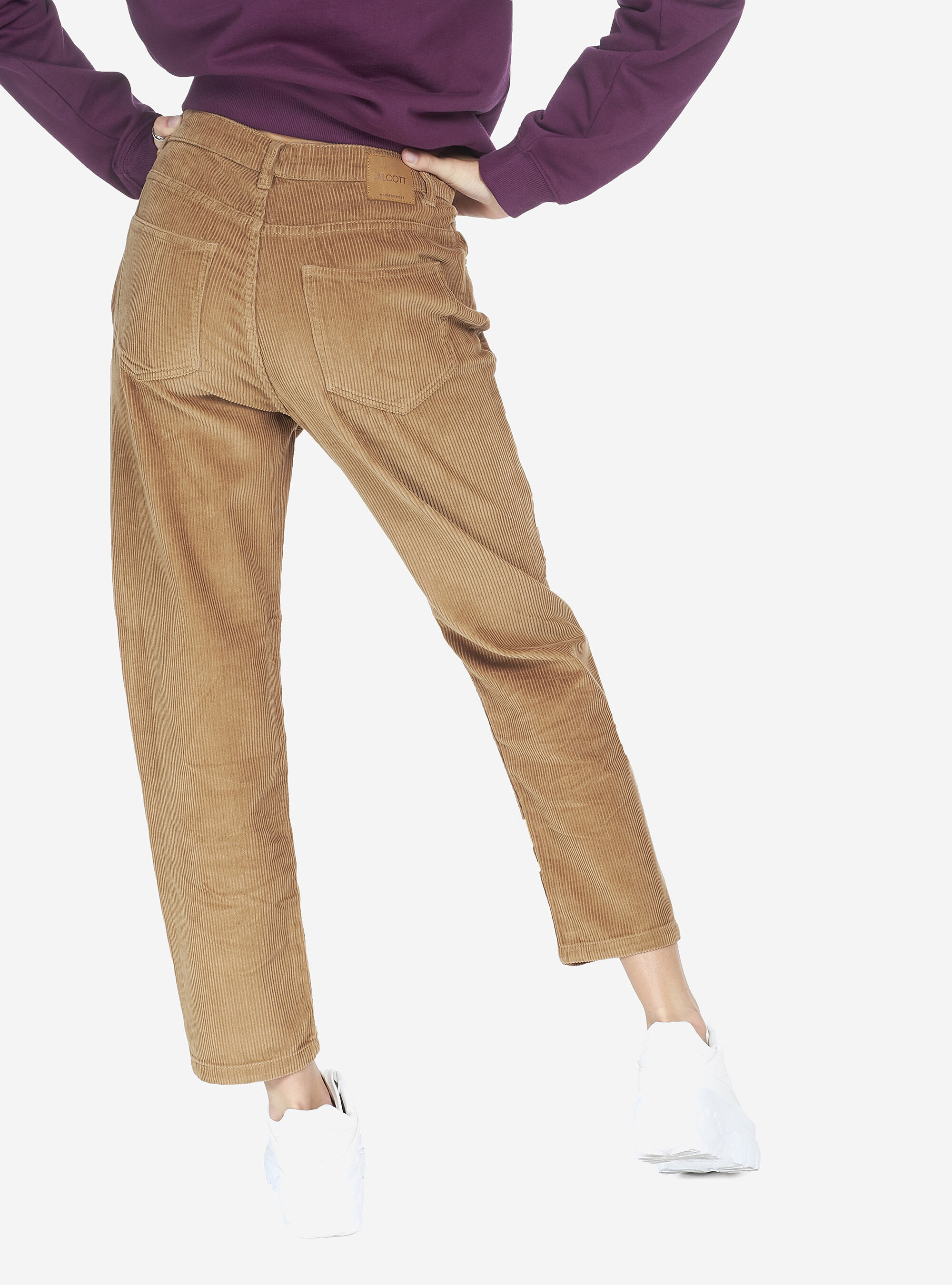 RIBBED VELVET PANTS