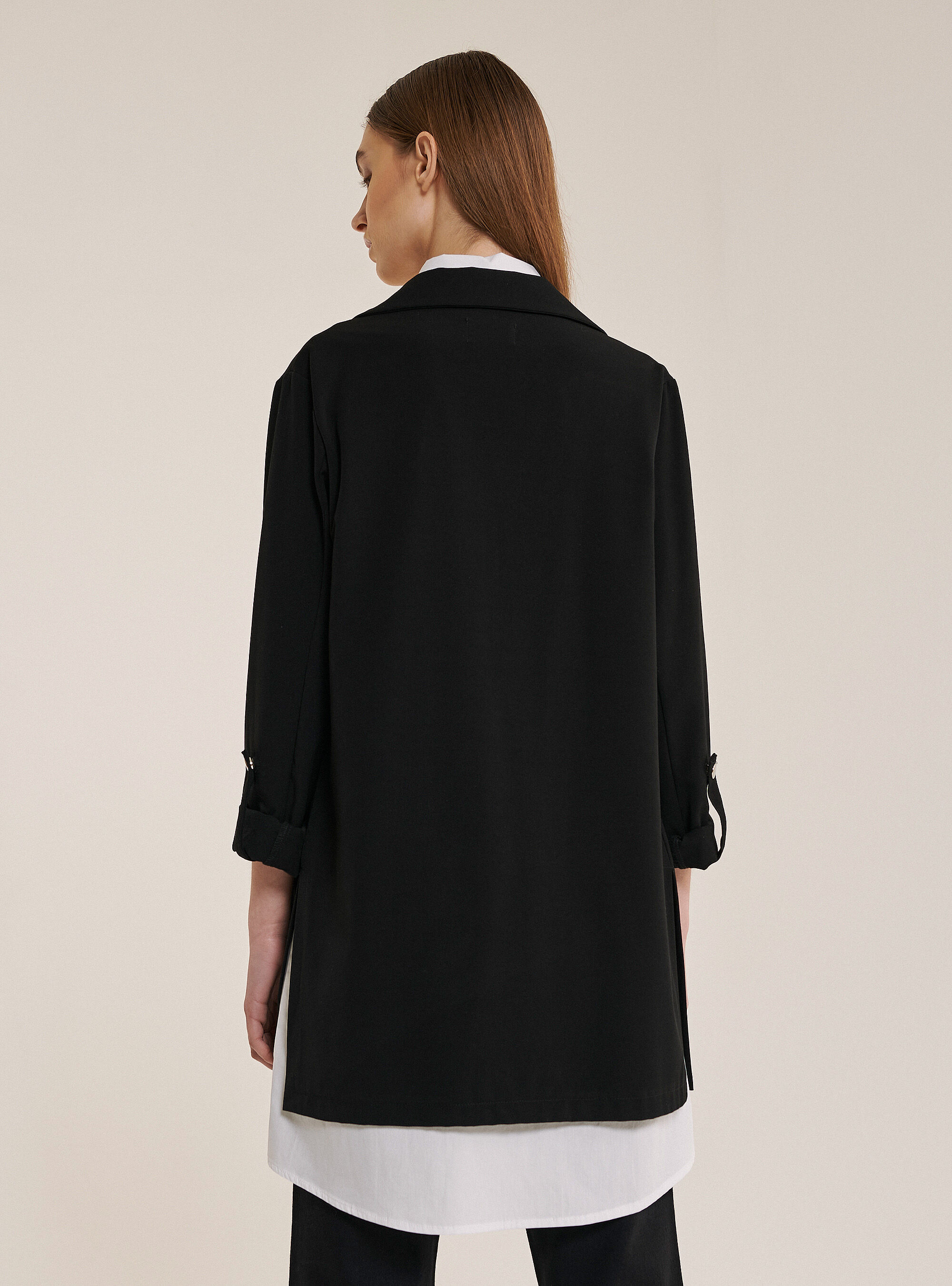 Gerade geschnittener Blazer, C101 BLACK