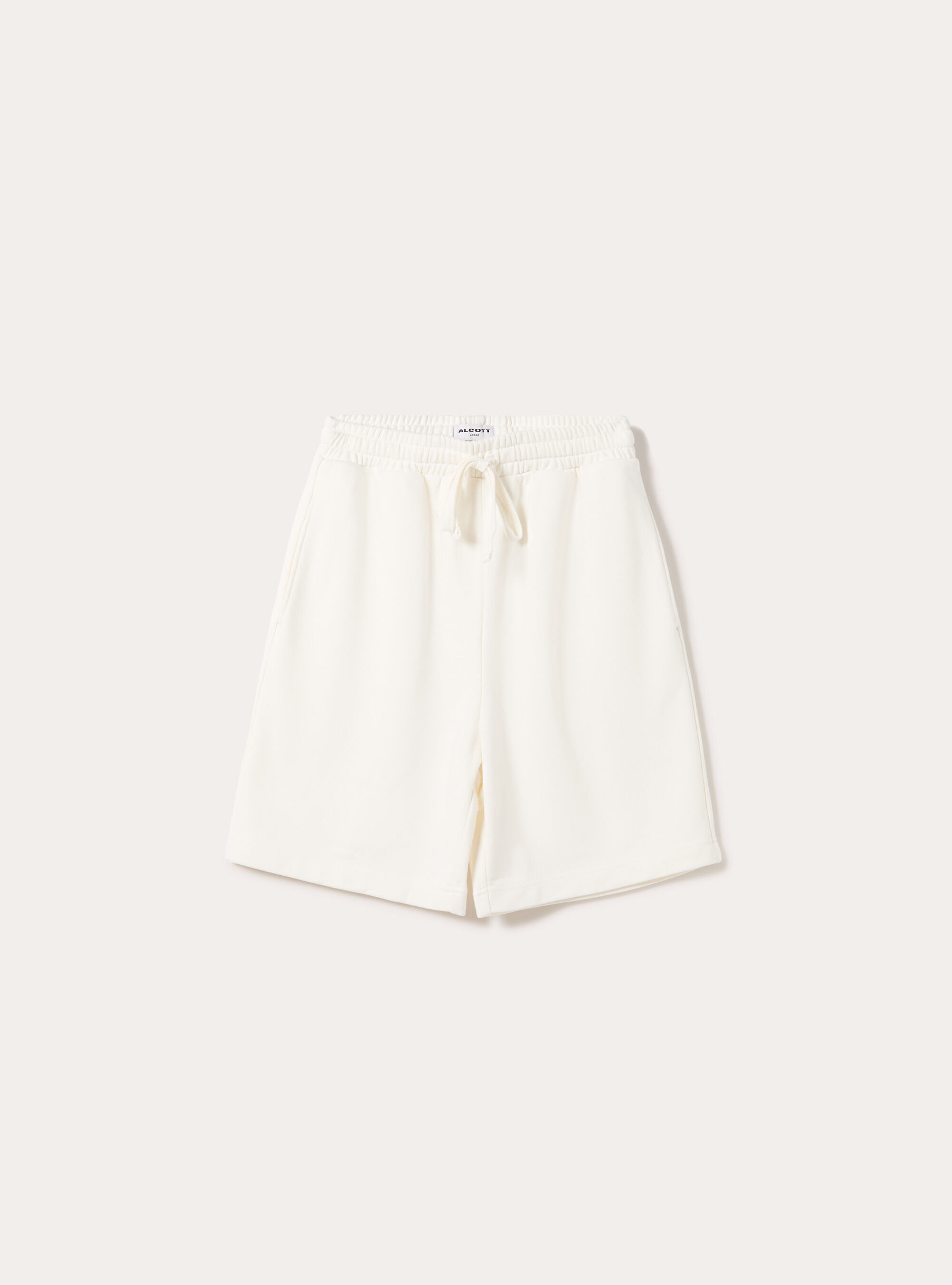 Bermuda  basico in felpa, WH2 WHITE
