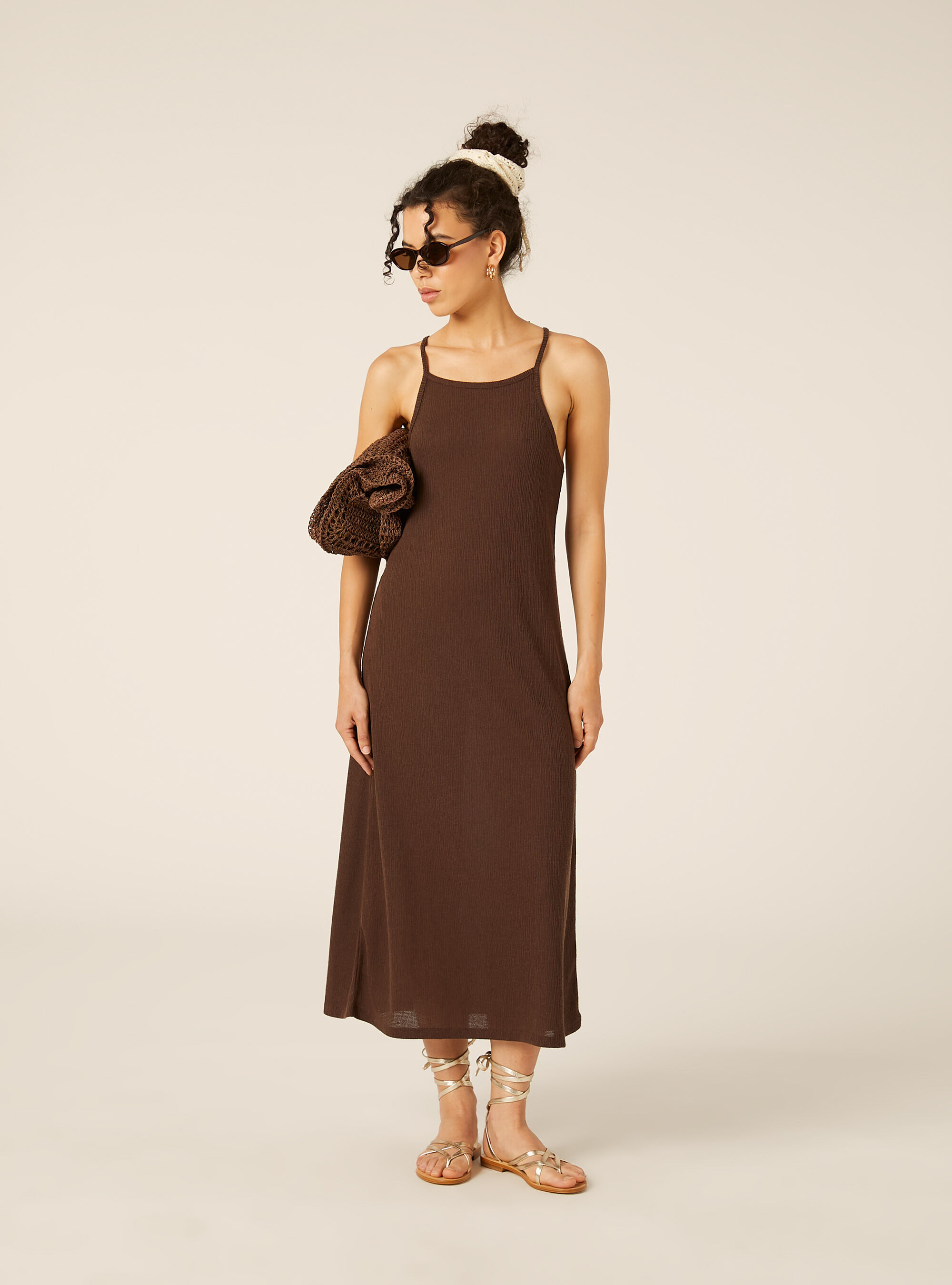 Vestito lungo in maglia
