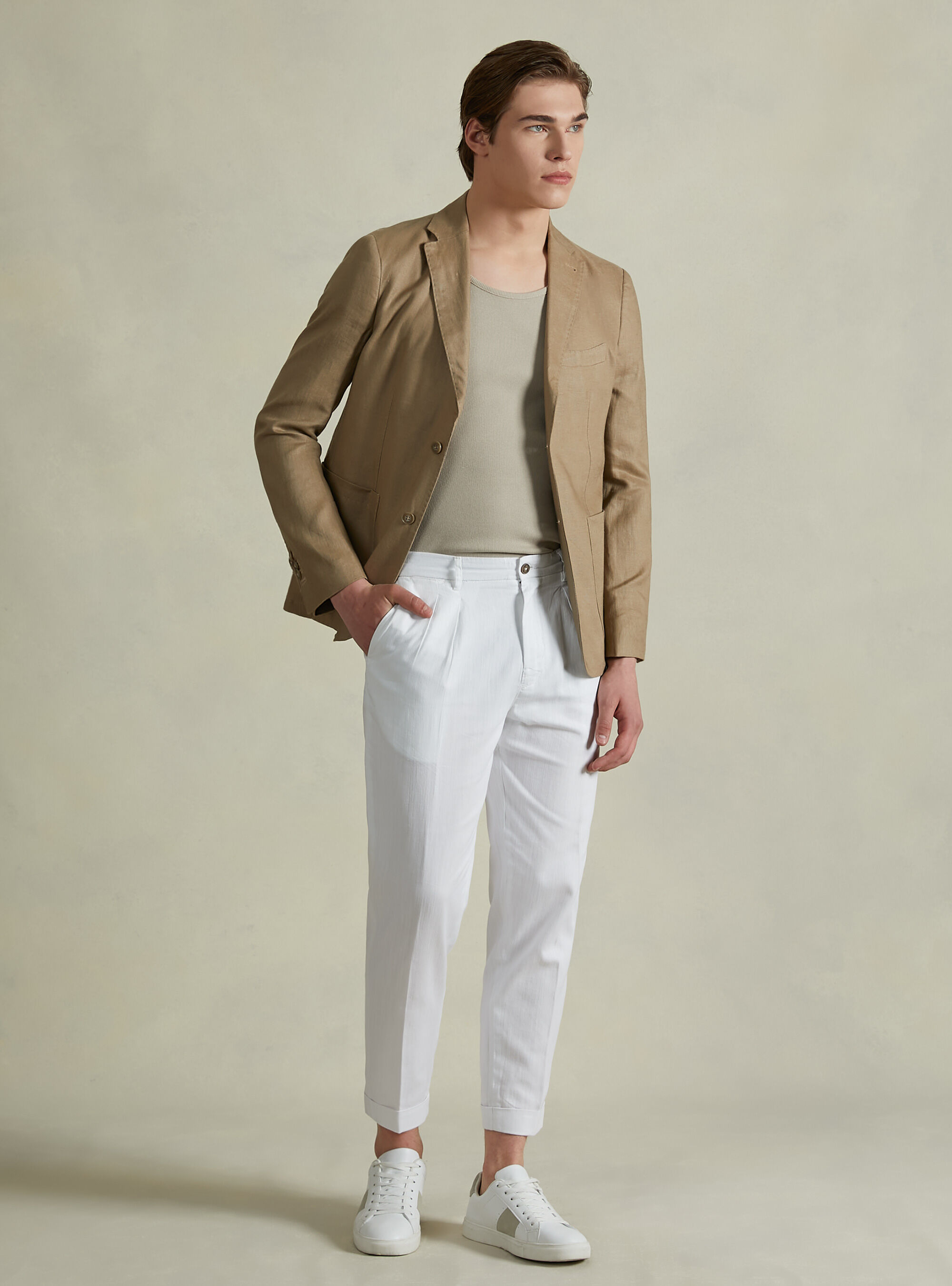Pure linen jacket