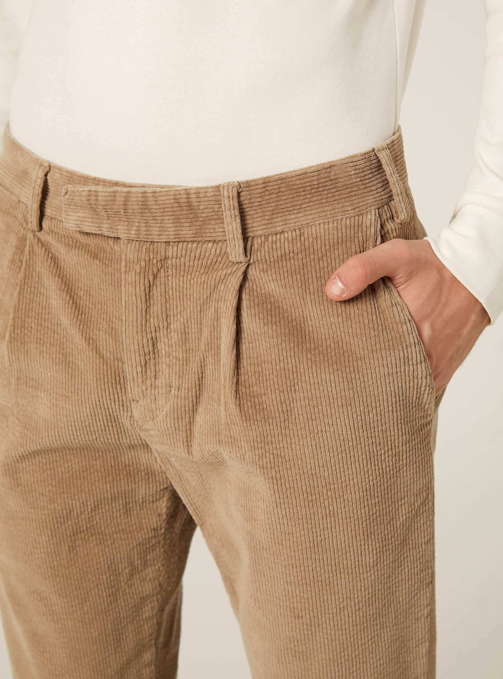Pantalones chinos de pana, BG3 BEIGE LIGHT