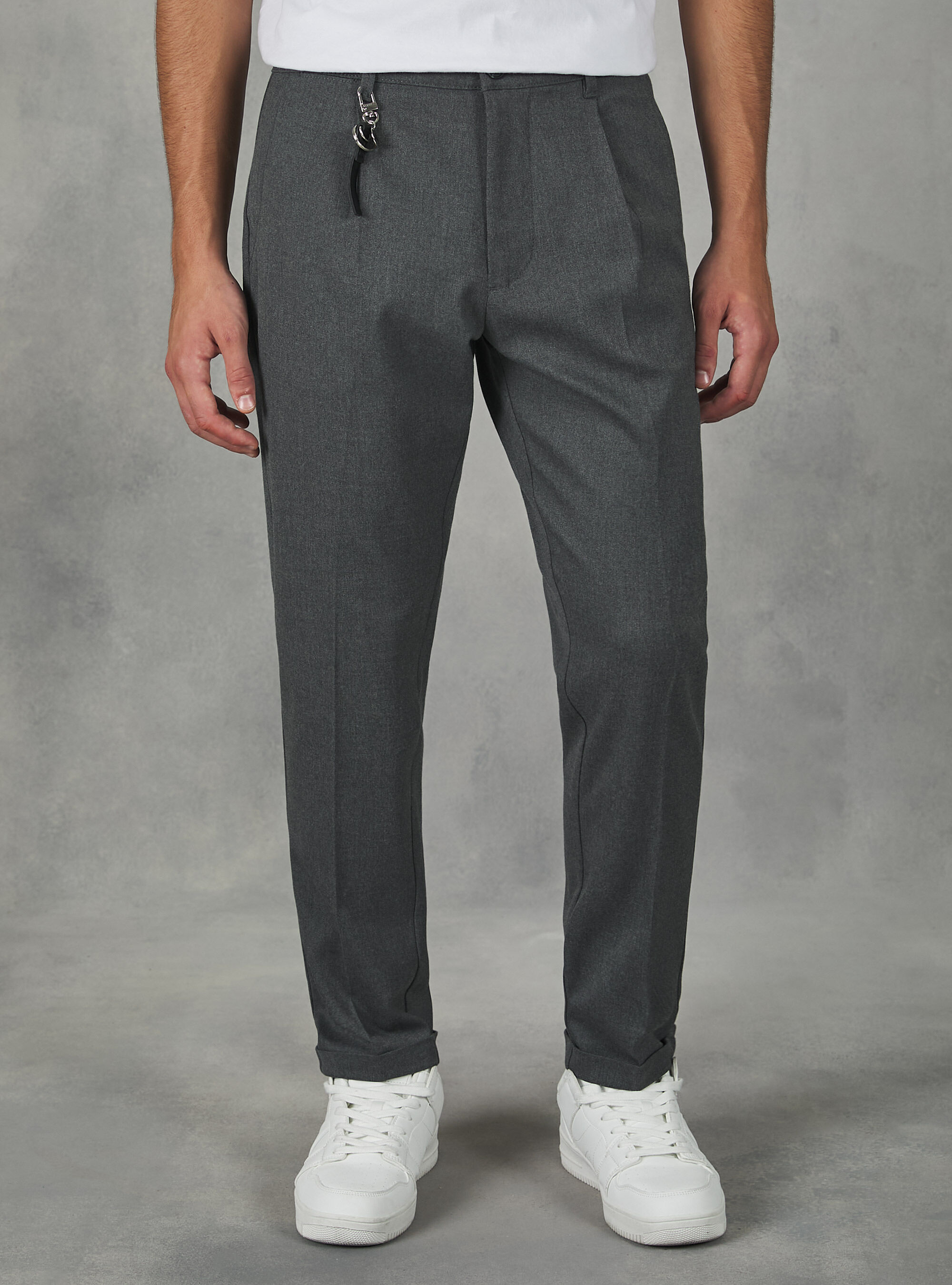 Classic slim fit trousers