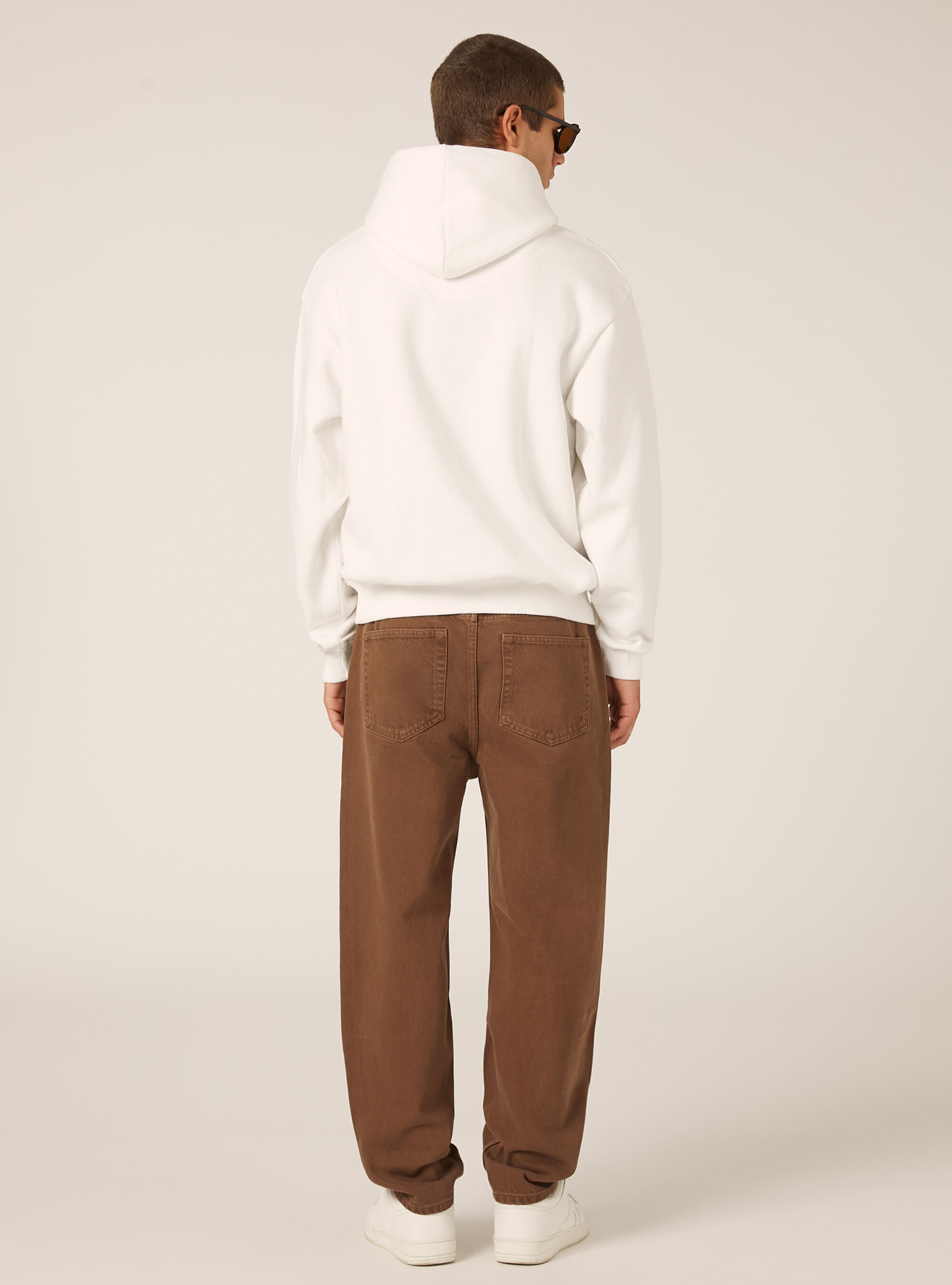 Hoodie mit Boxy-Fit, WH2 WHITE