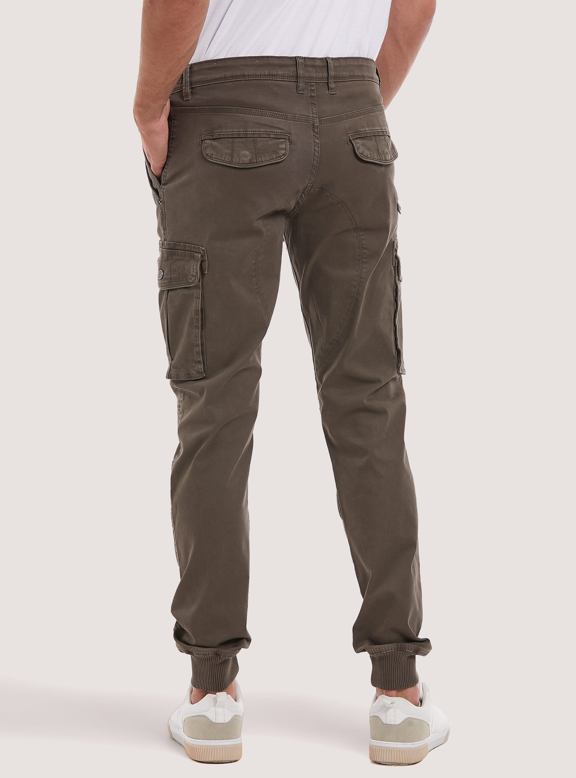 Elastic bottom cargo pants deals