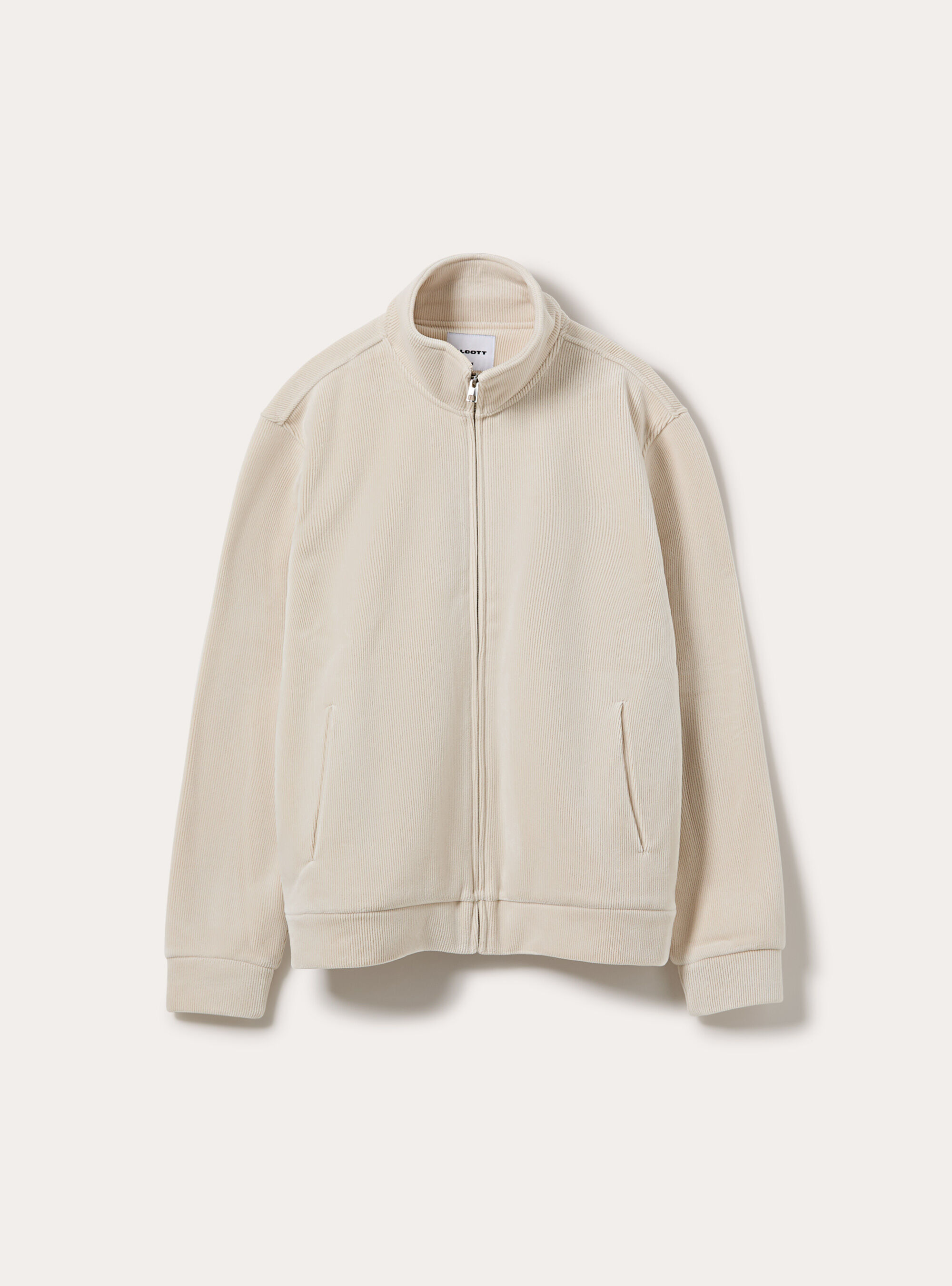 Cardigan in velluto a coste, CR3 CREAM LIGHT
