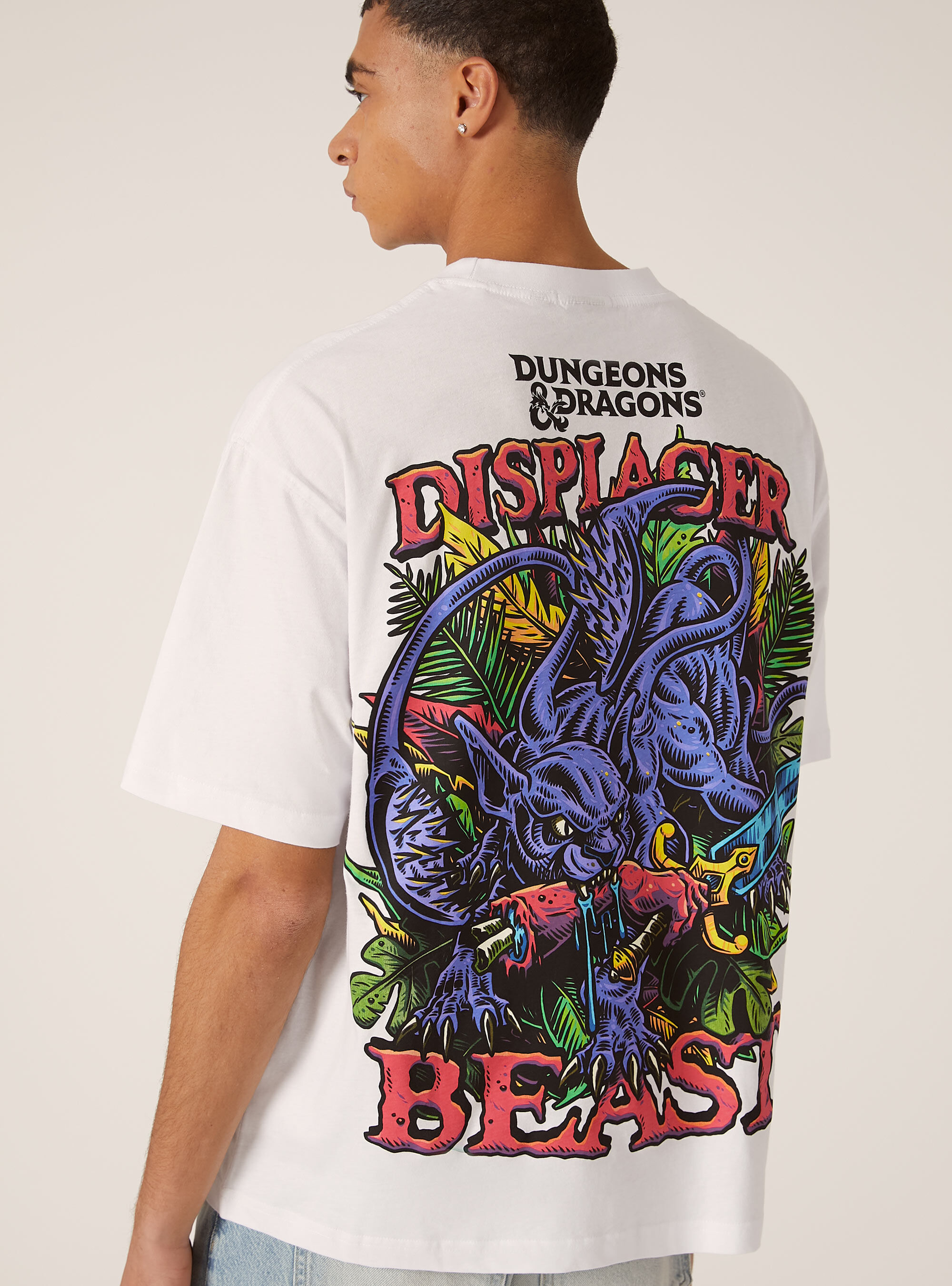 T-shirt dungeons & dragons  boxy fit, BIANCO OTTICO