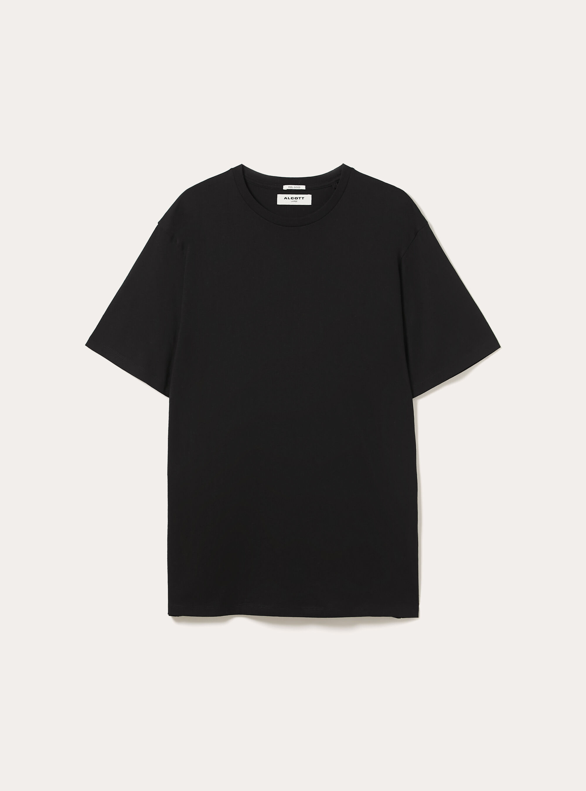 Maglietta basic in cotone, BK1 BLACK