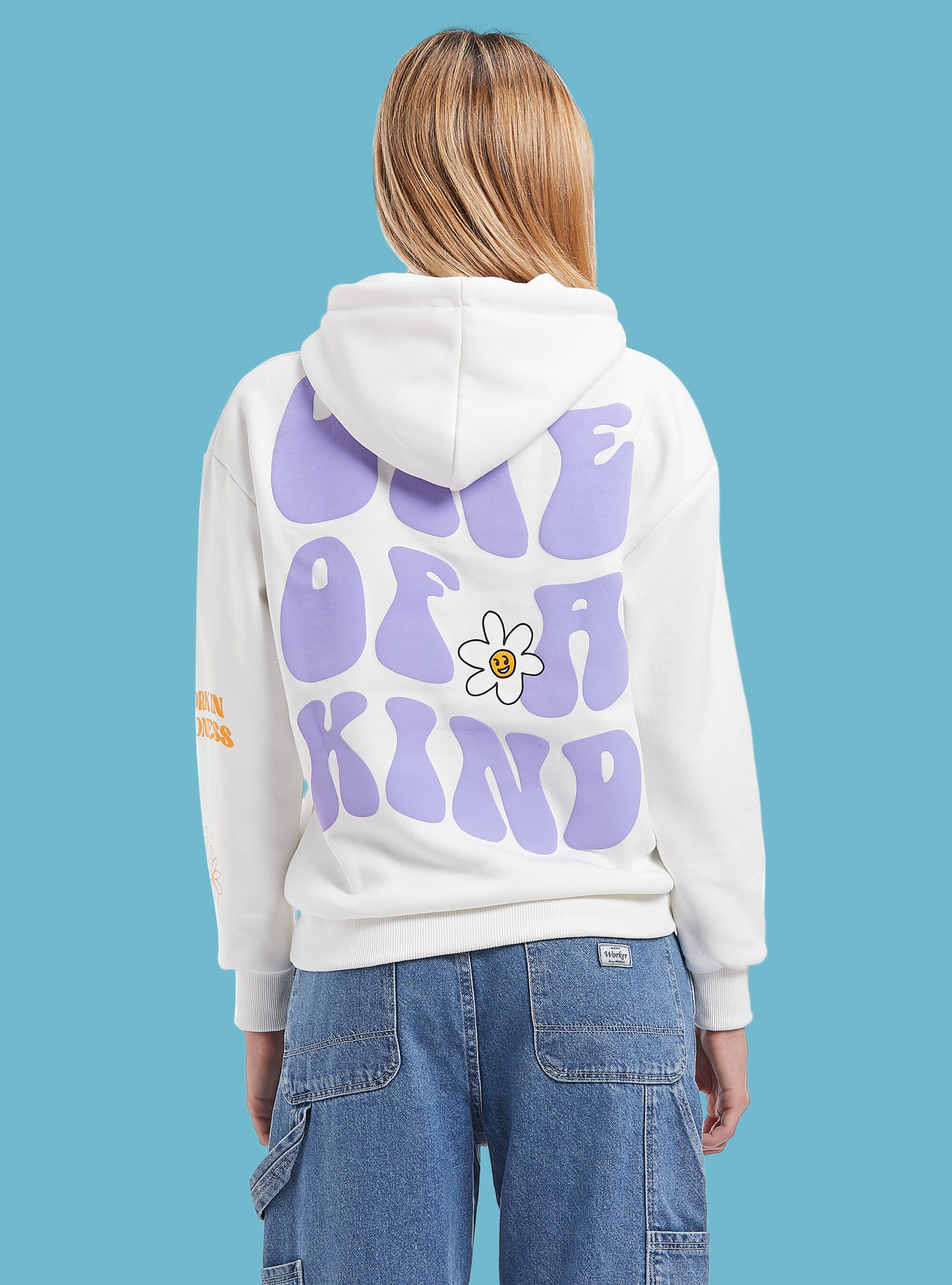 Felpa con stampa Smile Collection