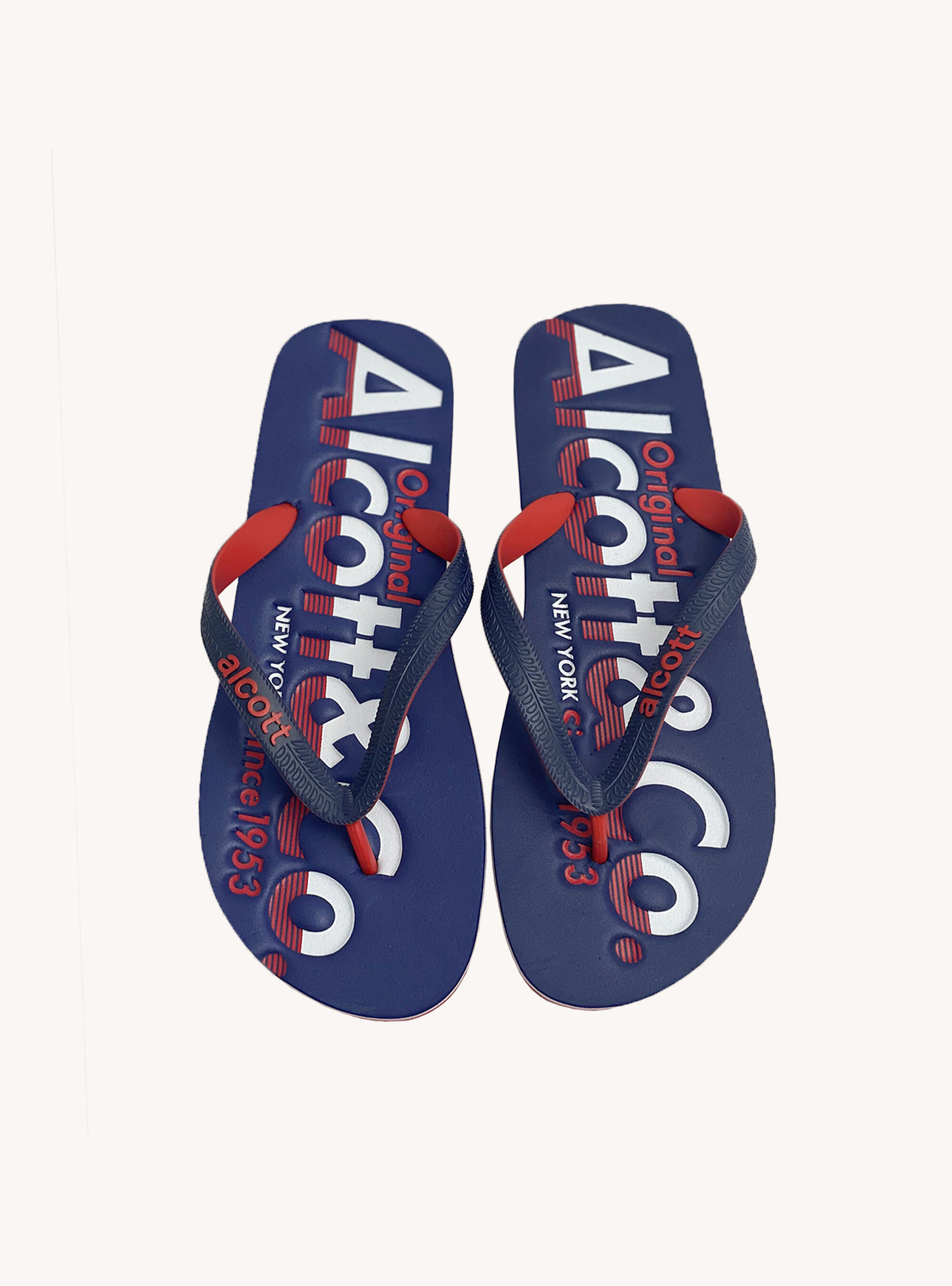 Flip flops with logo