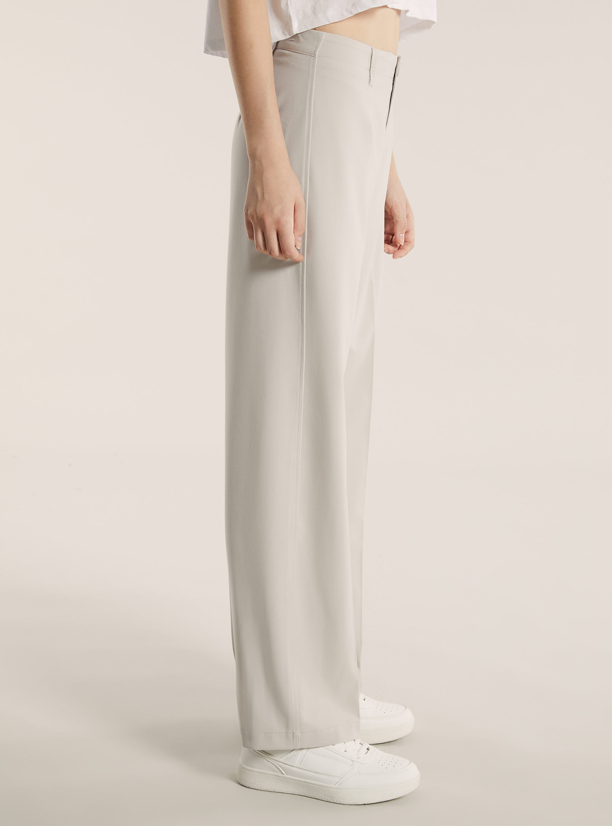 Straight leg wide leg tailored trousers, SA3 SAND LIGHT