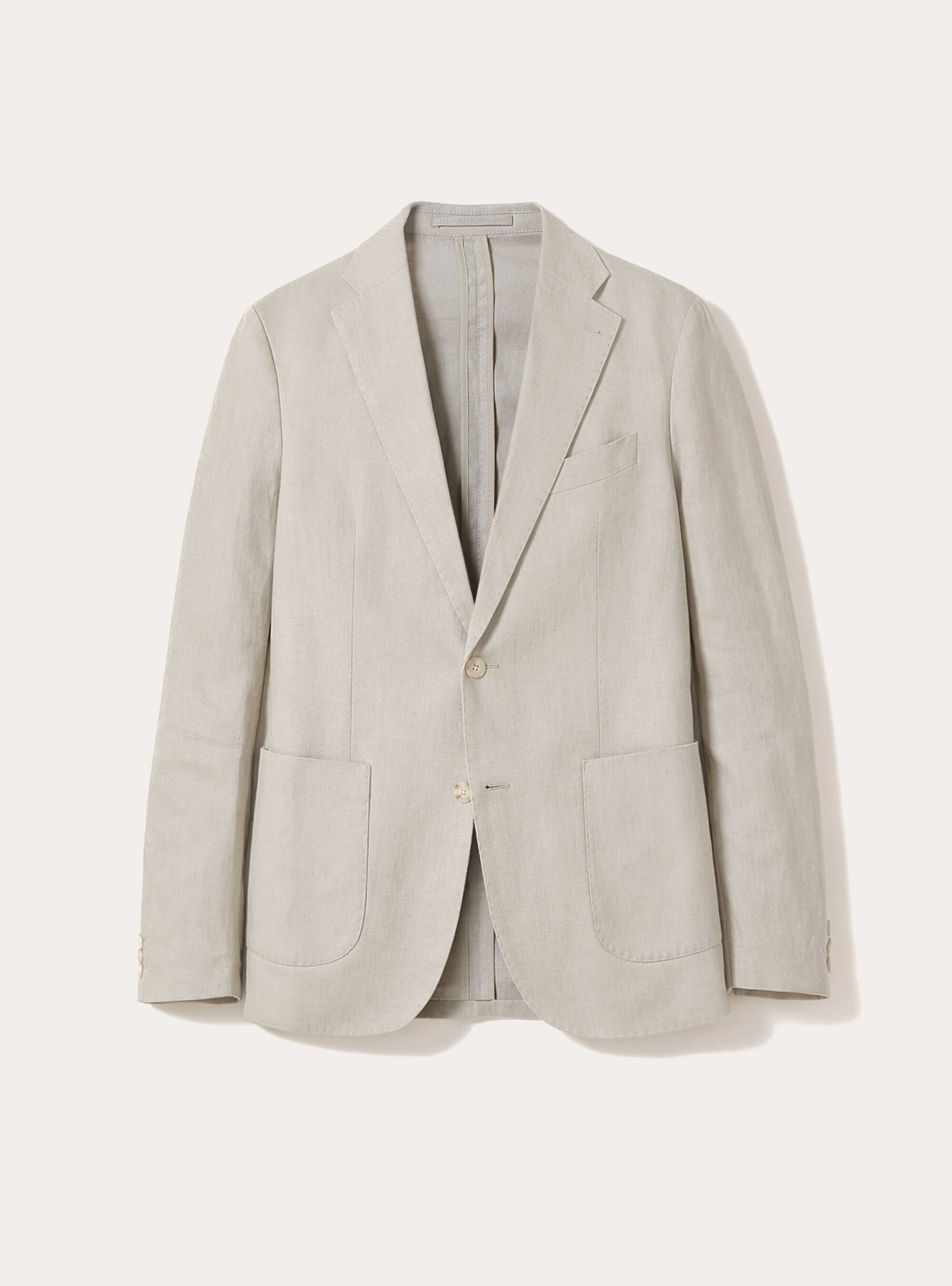 Giacca in lino monopetto, BG3 BEIGE LIGHT