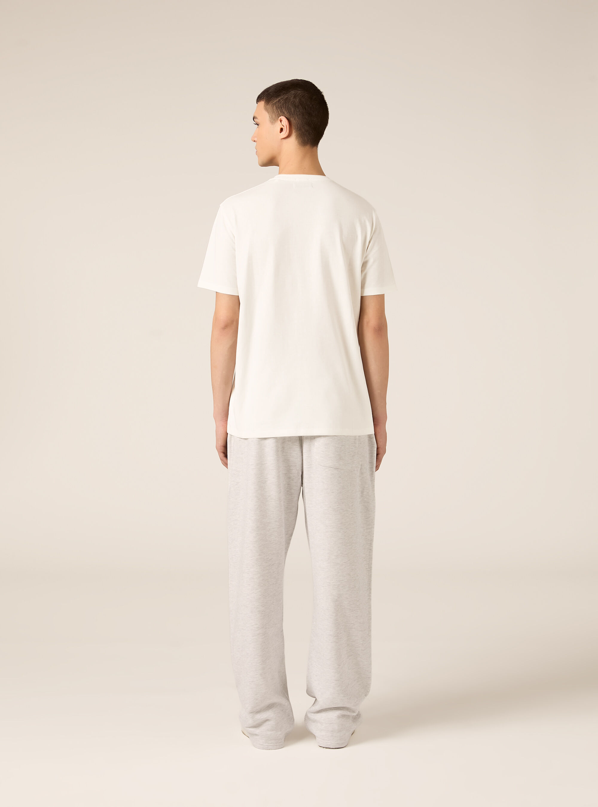 Cotton crew neck T-shirt, WH2 WHITE