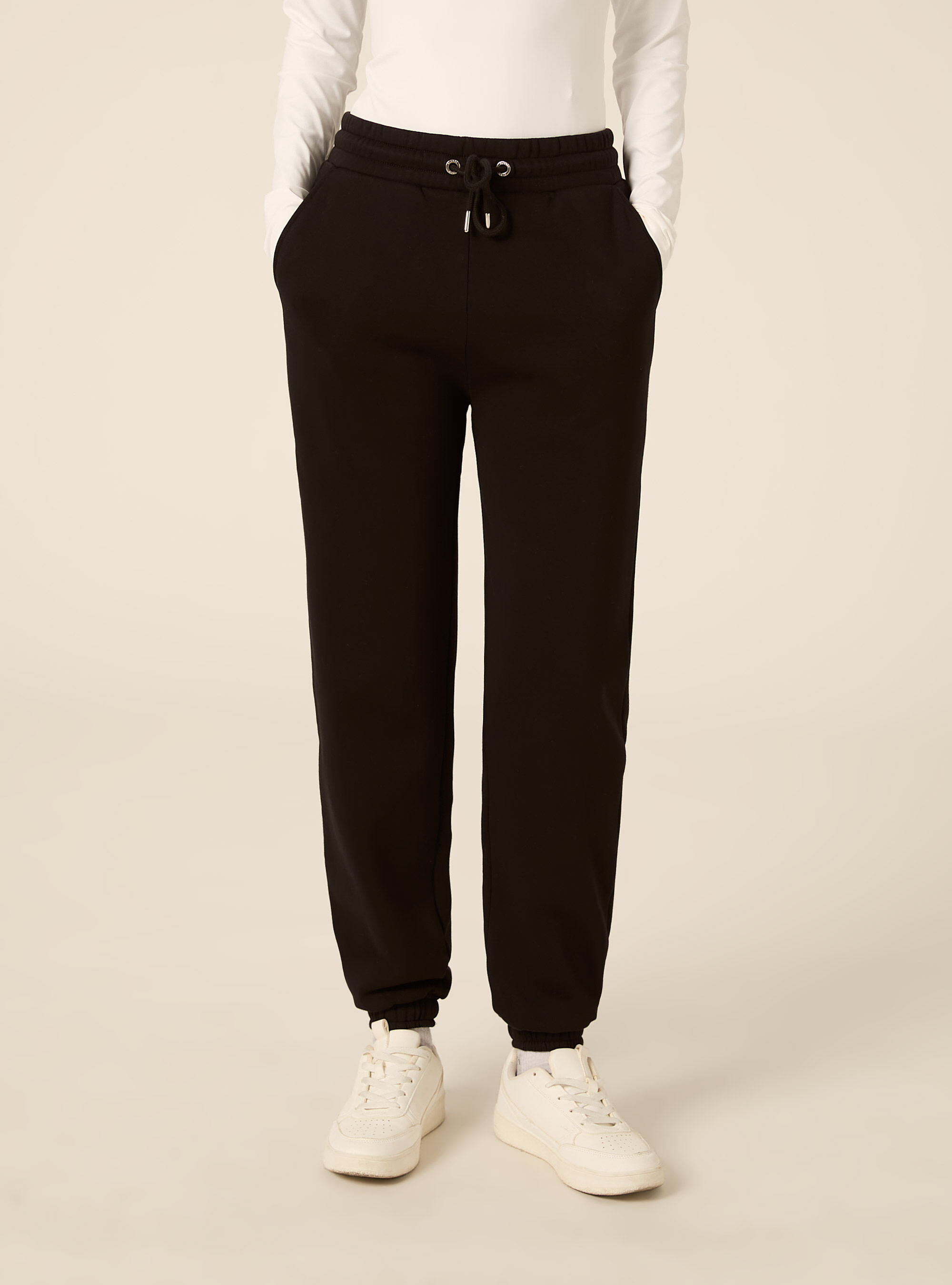 Jogger basic tinta unita, BK1 BLACK