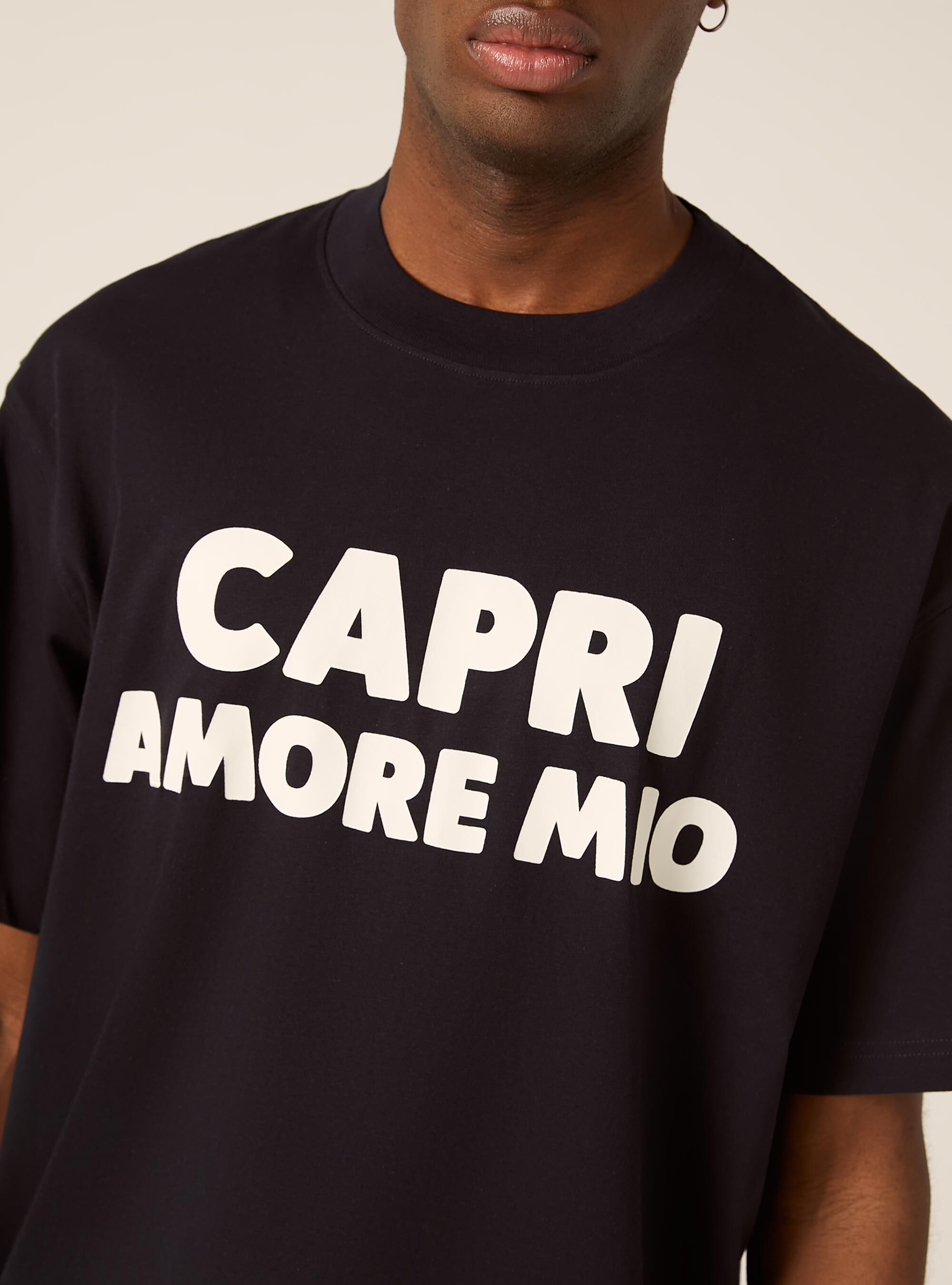T-shirt boxy capri amore mio, NA1 NAVY DARK