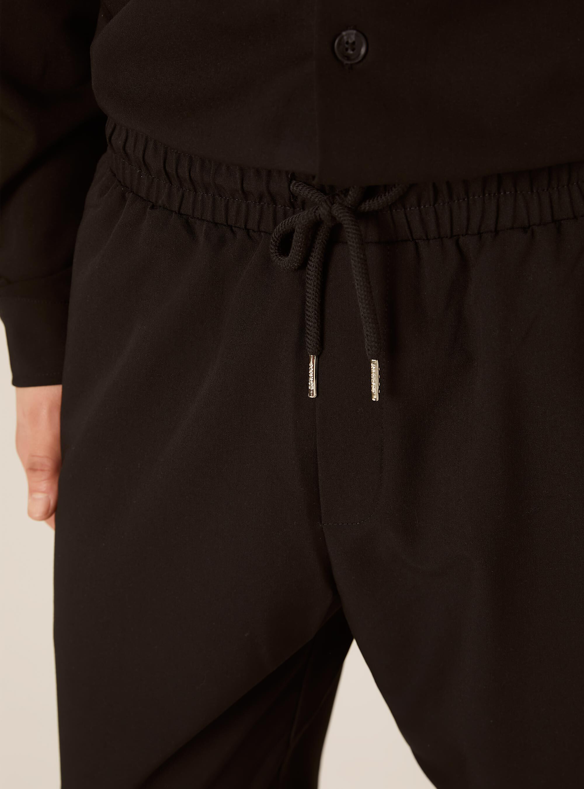 Pantaloni jogger carrot fit, BK1 BLACK
