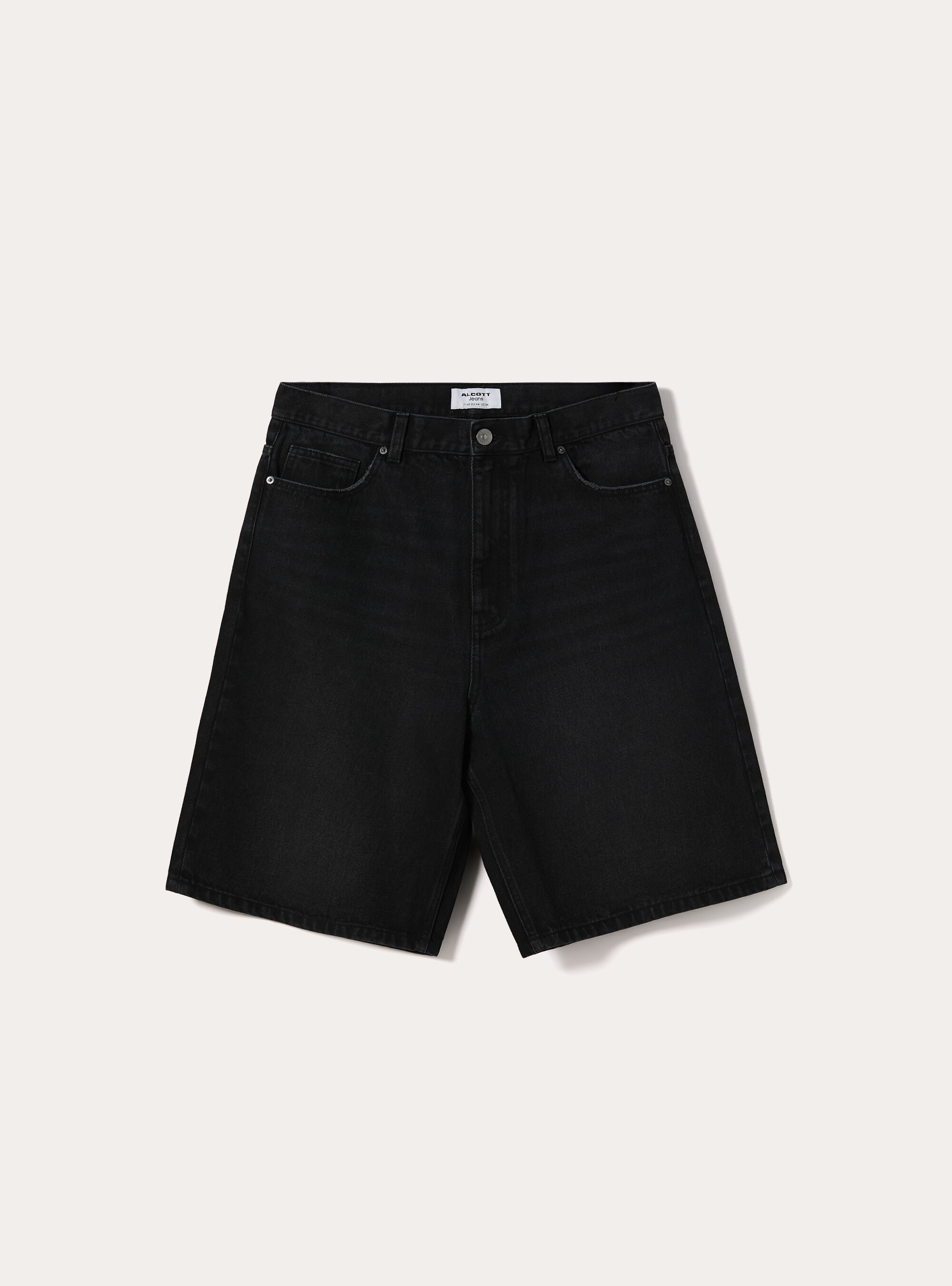 Bermuda jort fit  in denim, D000 BLACK
