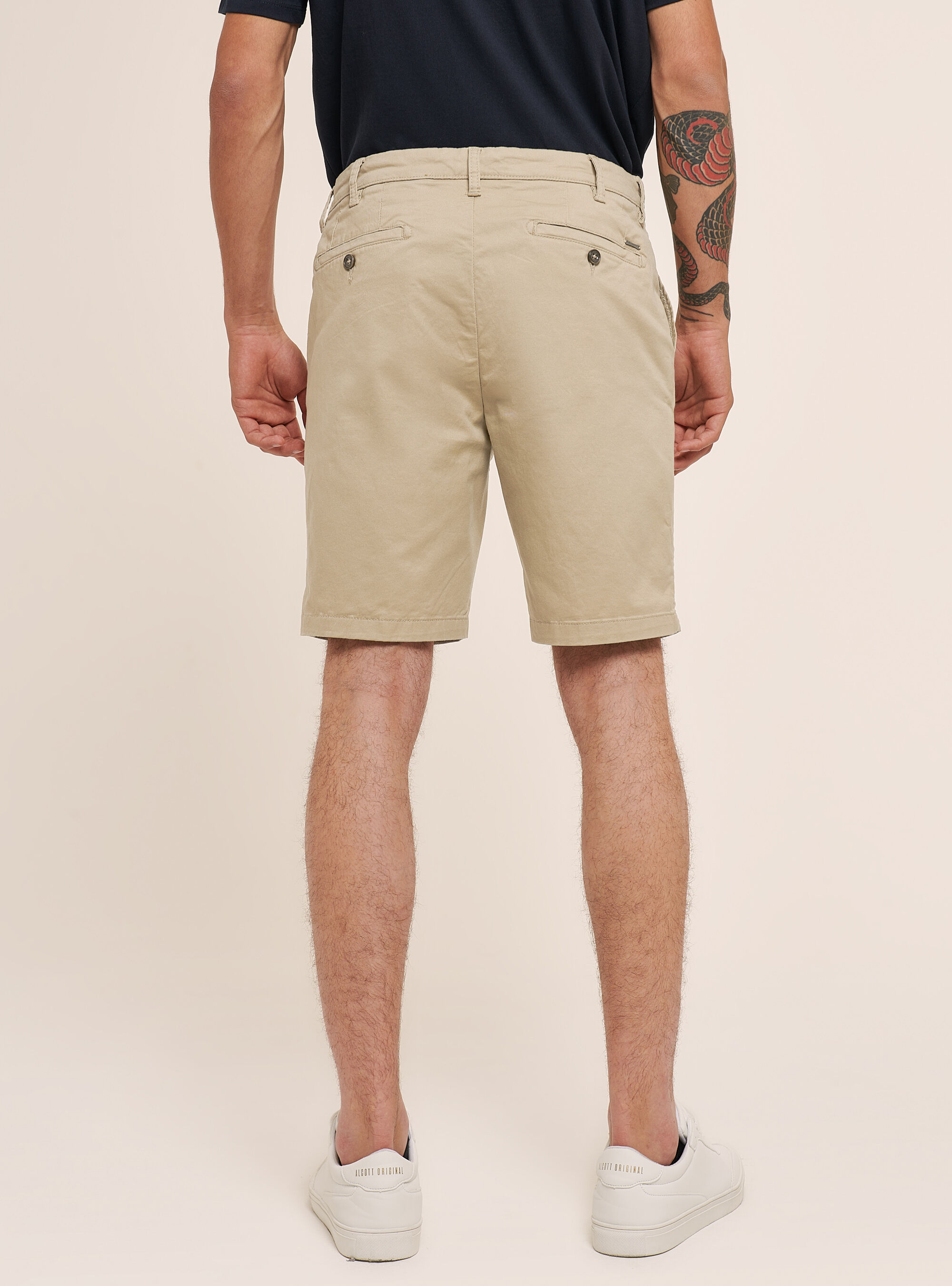 Cotton basic bermuda, C141 CREAM