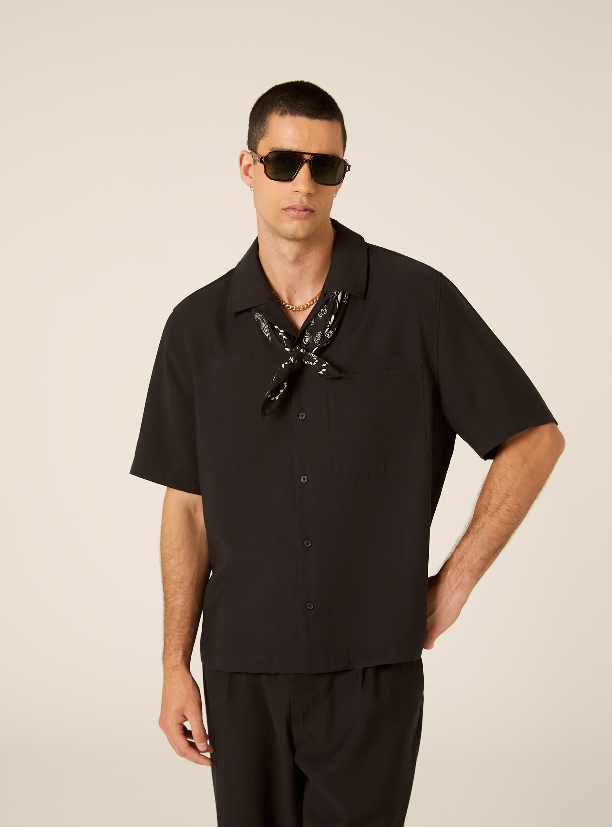 Short Sleeve Fluid Shirt