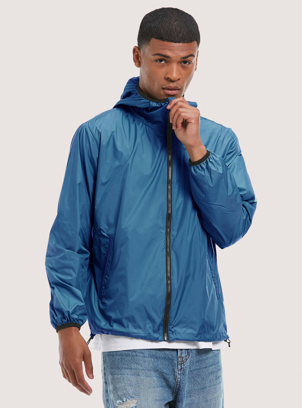 Lightweight Jackets Men's Fashion Color Matching Windproof