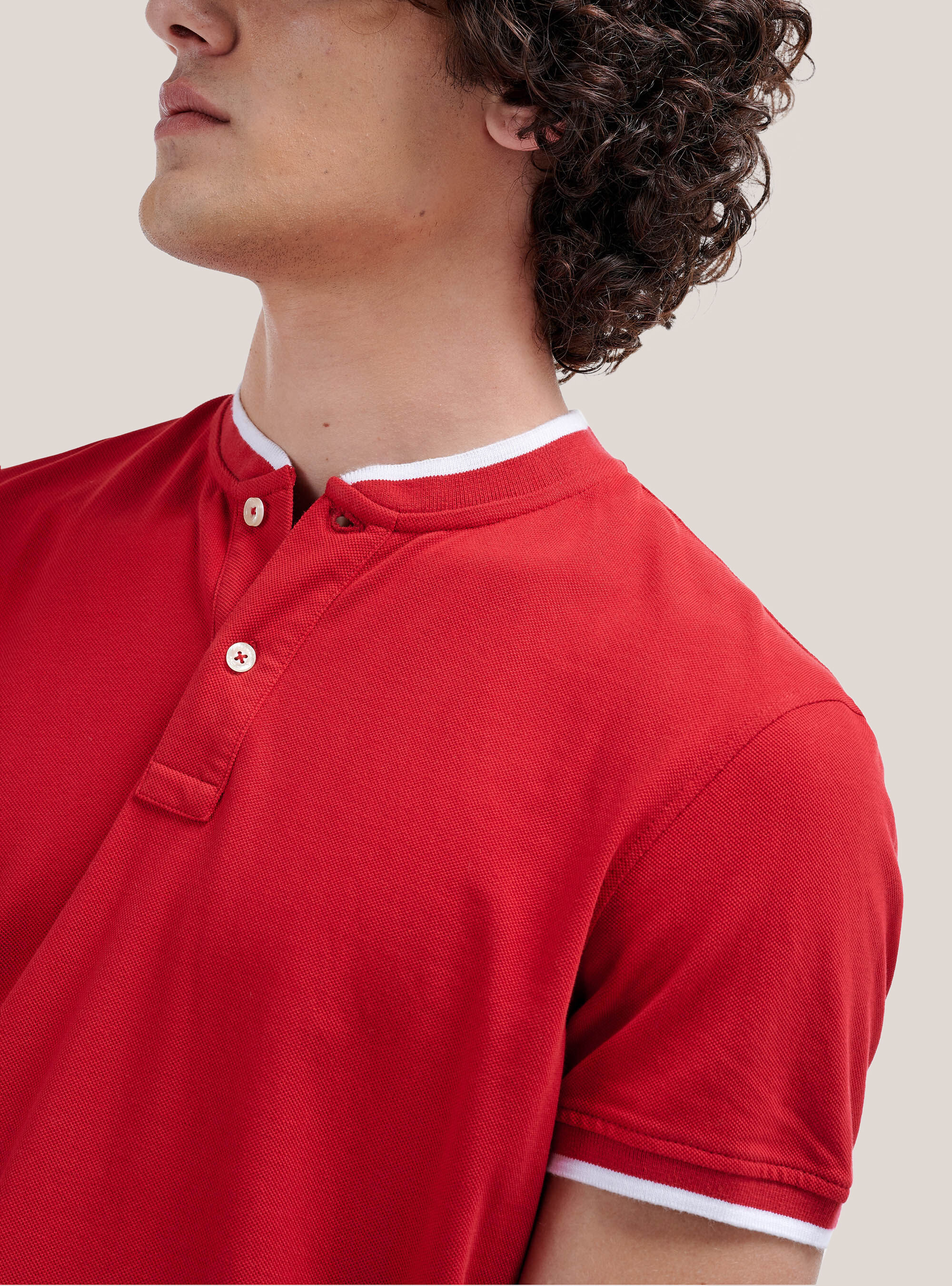 Polo uomo clearance collo coreana