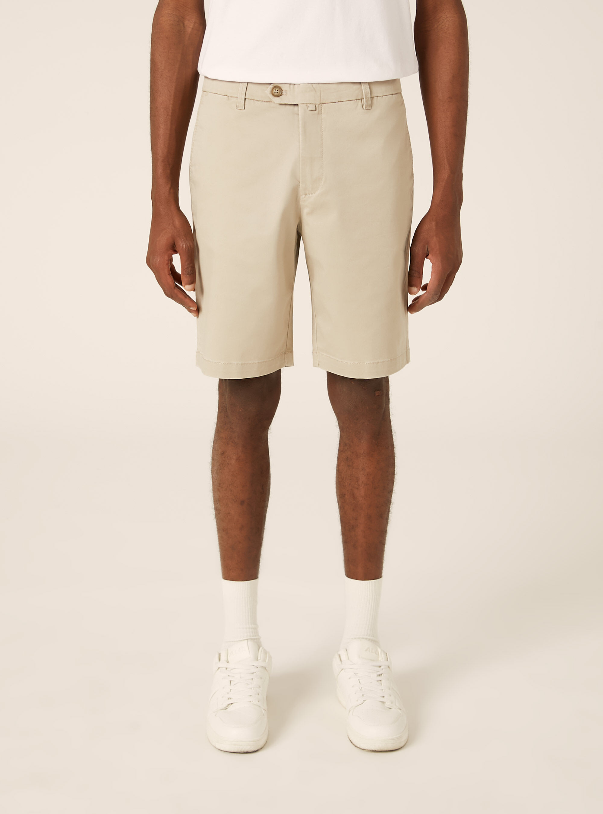 Bermuda in twill elasticizzato basico