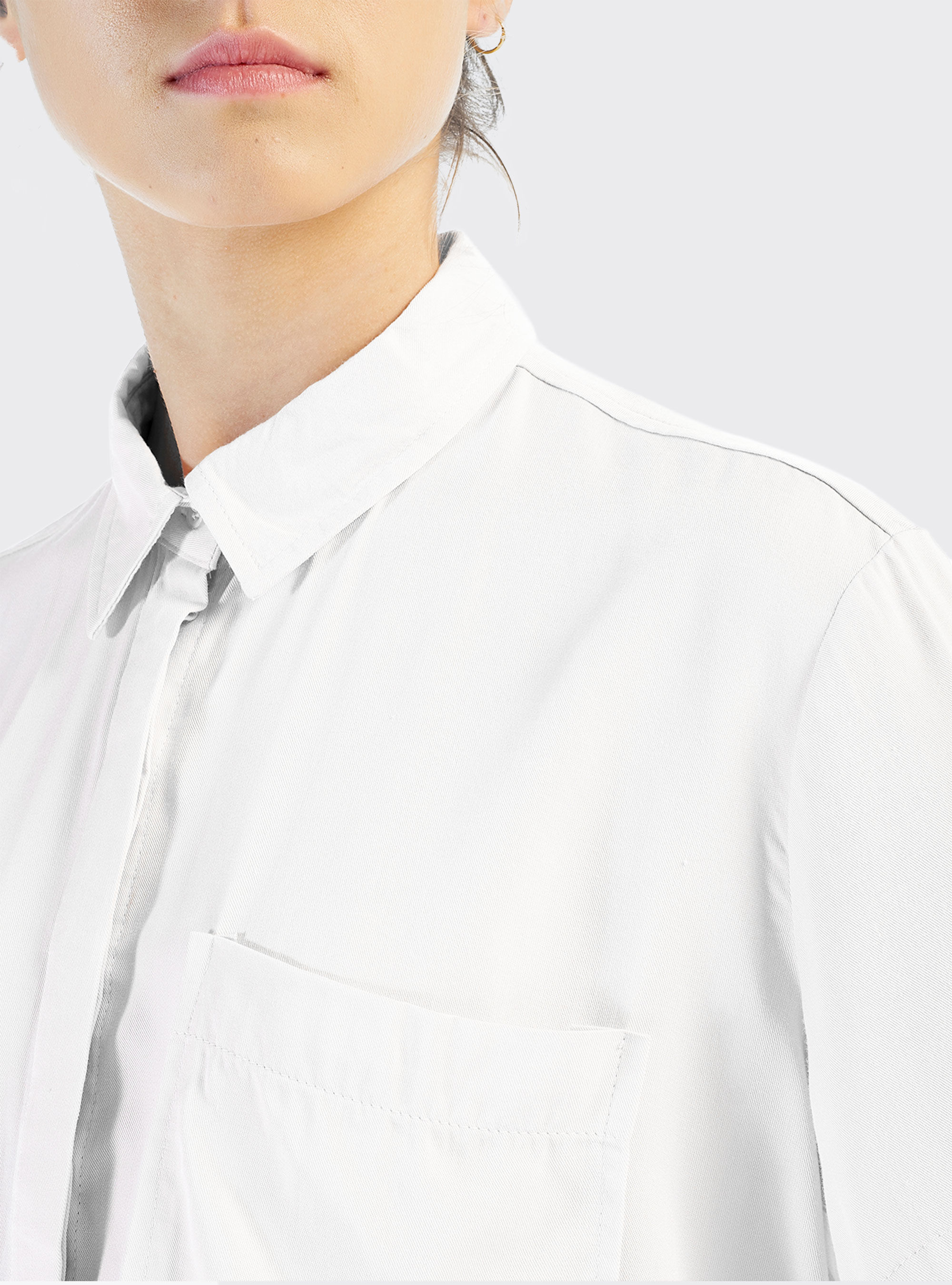 Chemise courte oversize, C099 WHITE