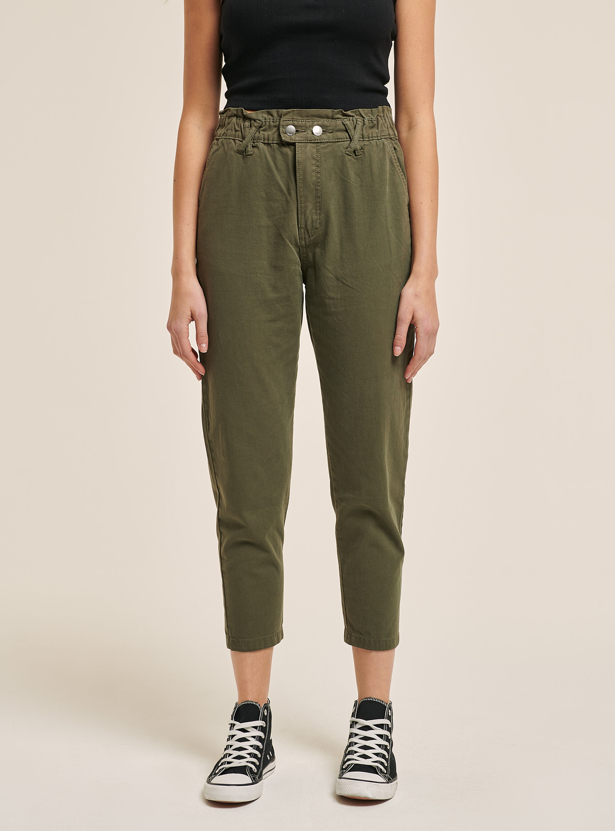 Cotton baggy trousers, C6632 KAKY