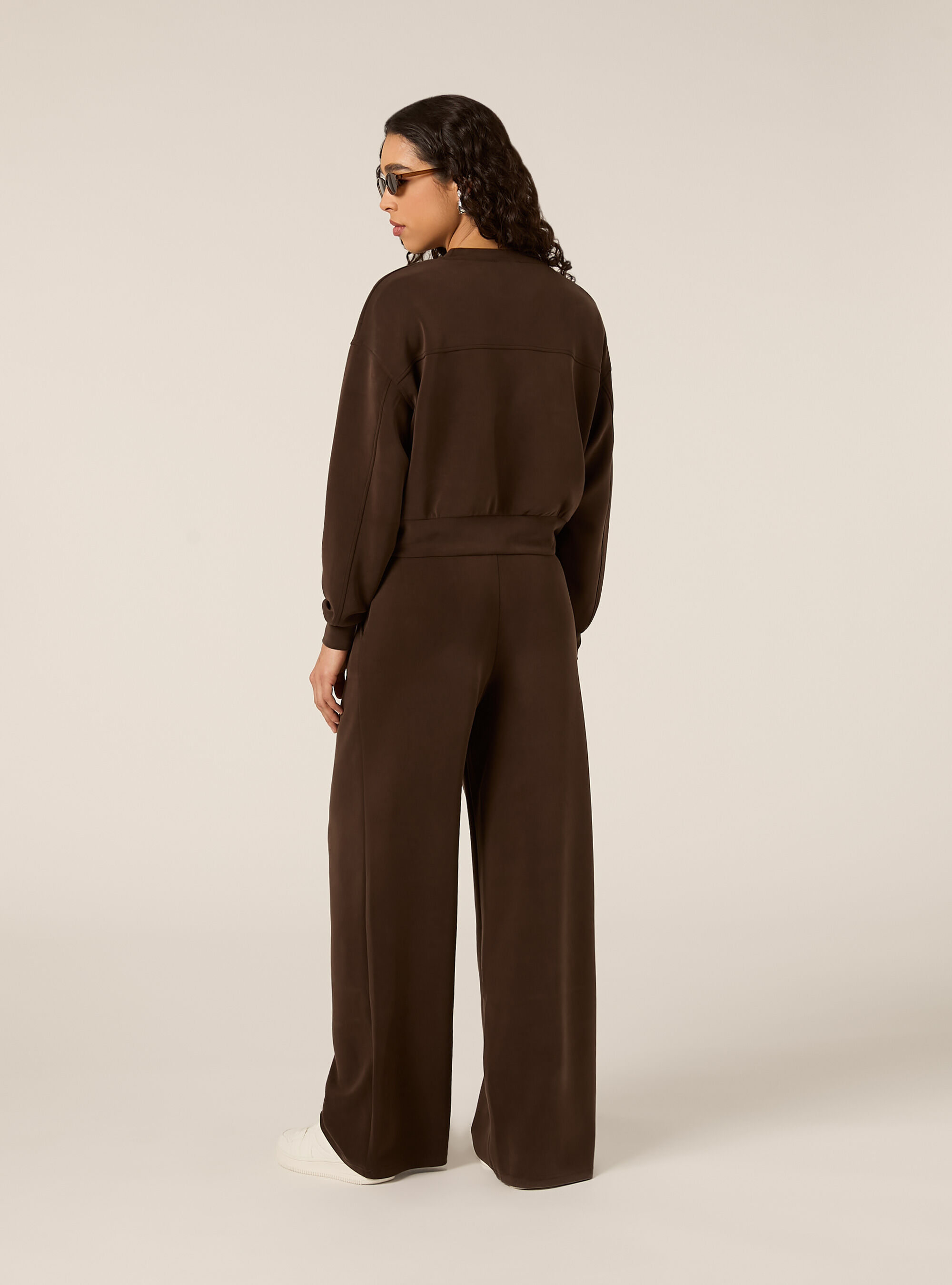 Felpa soft touch, BR1 BROWN DARK